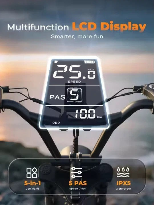 Varun Super Y Small Electric Bike 16inch Fat Tire 250W 48V 13Ah 7