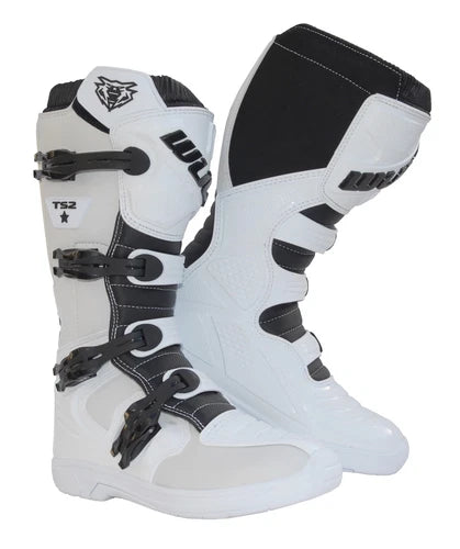 Wulfsport Trackstar 2 MX Boots - White