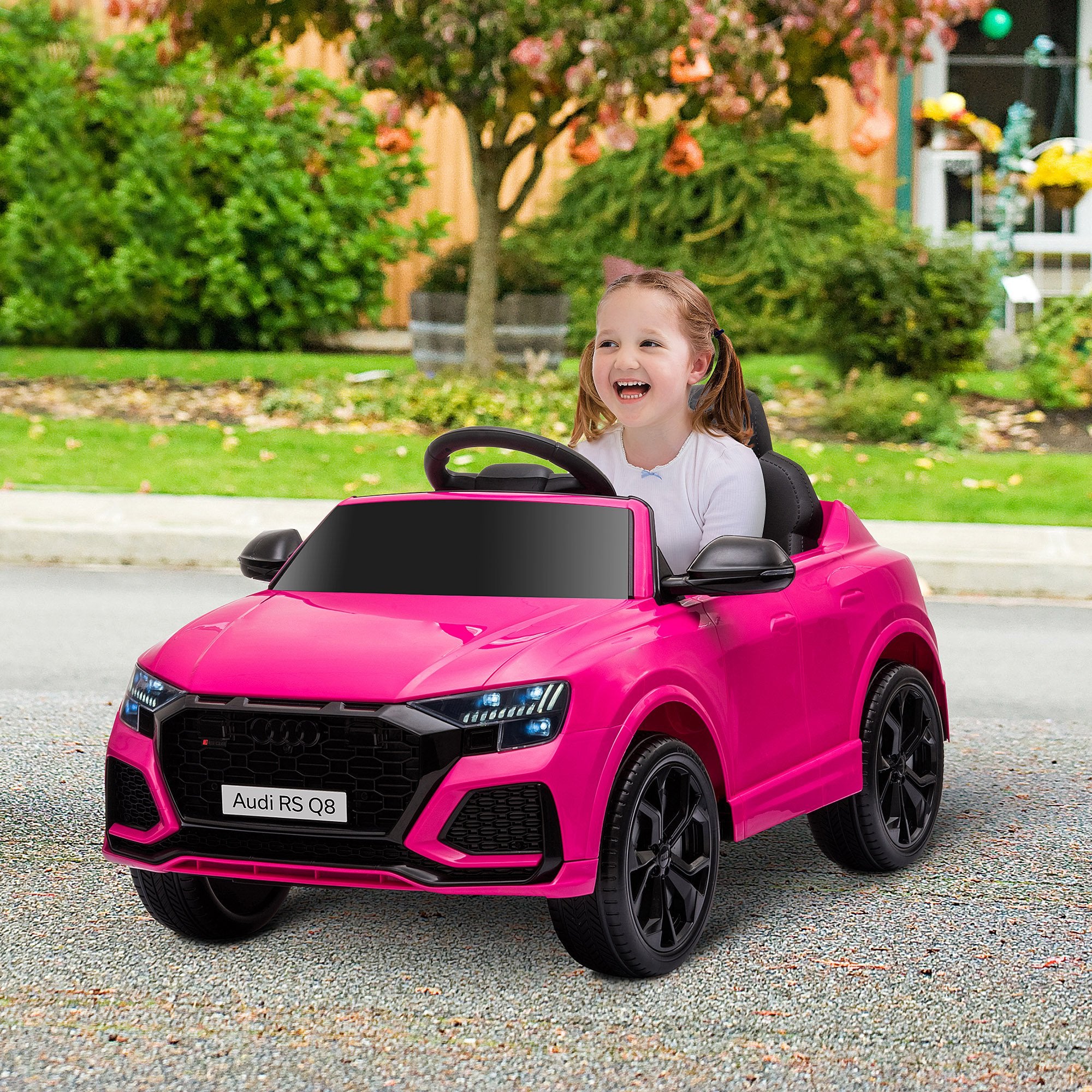 HOMCOM Audi RS Q8 6V Kids Ride-On Car - Pink