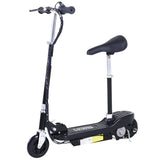 HOMCOM Kids Electric Scooter with Seat & Brakes - Black