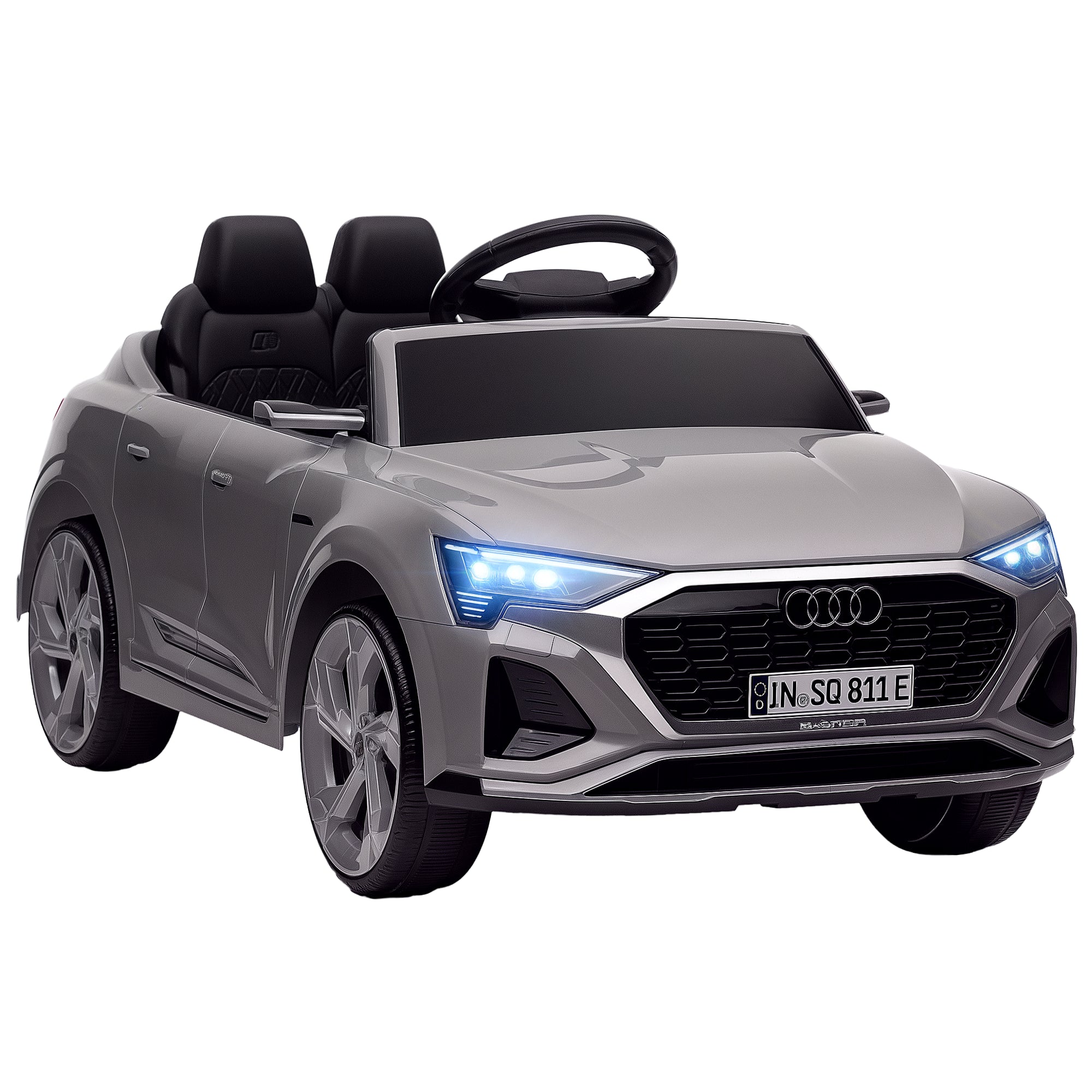 AIYAPLAY Audi Q8 e-tron Sportback 12V Kids Ride-On Car - Grey