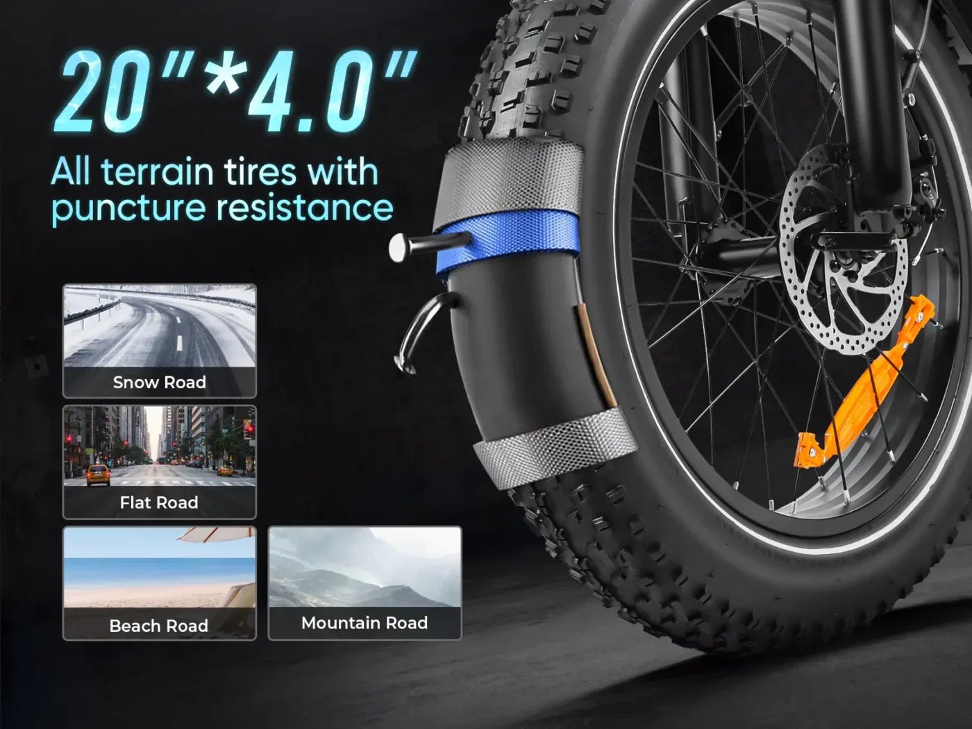 Samebike LOTDM200 Fat Tyre Electric Bike 750W 48V 13Ah