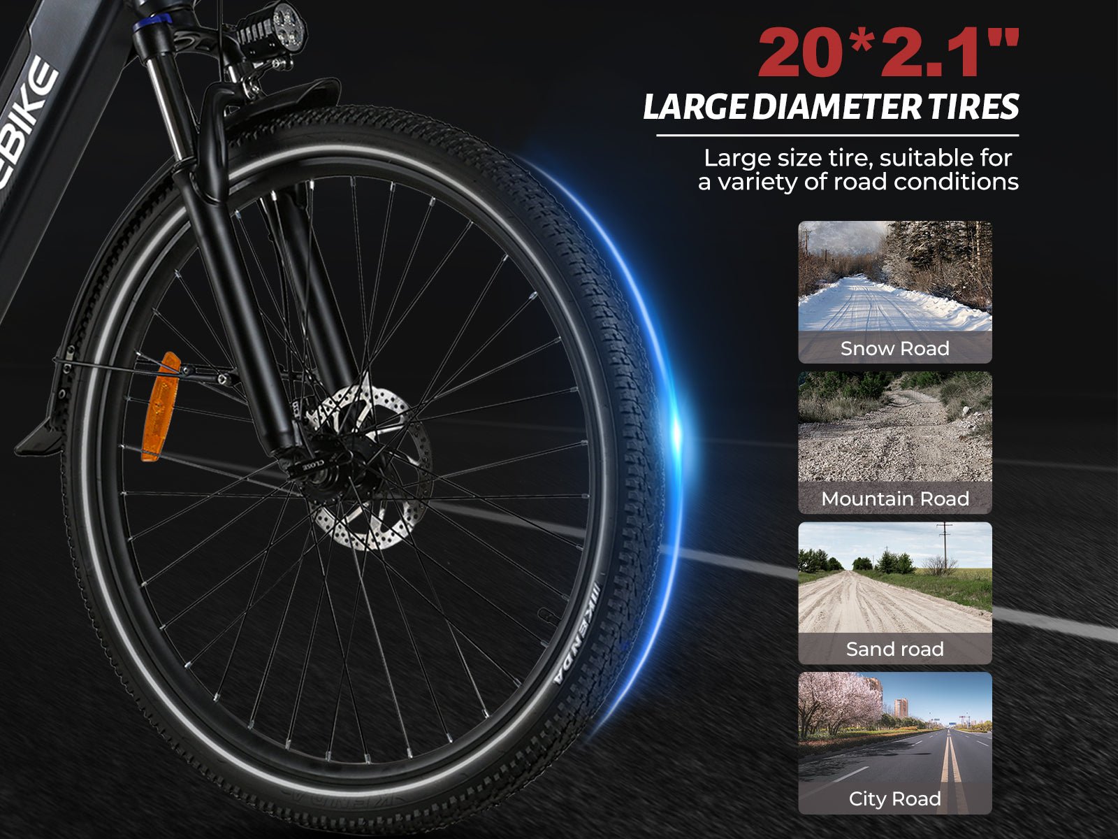 Samebike RS - A01 PRO 26" Electric Bike 250W 36V 15Ah