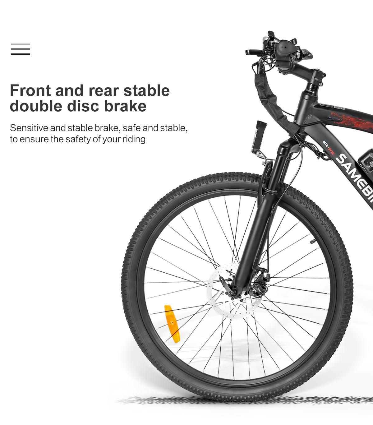 Samebike SY26 - II FT 26” Electric Bike 750W 36V 13Ah