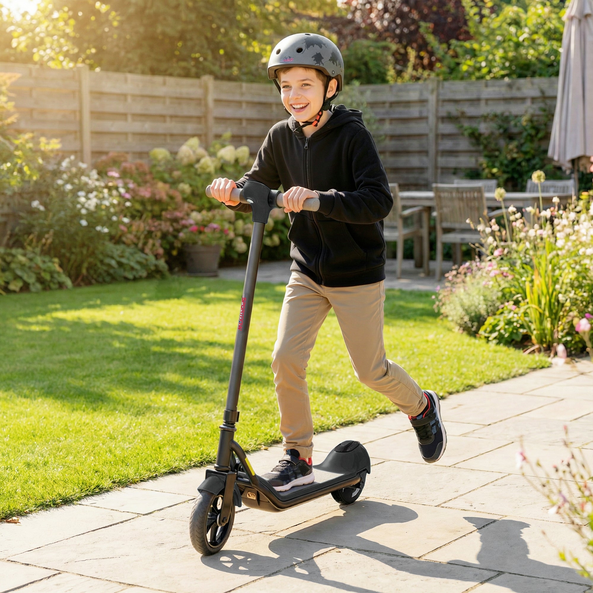 SPORTNOW Kids Electric Scooter with LED Display