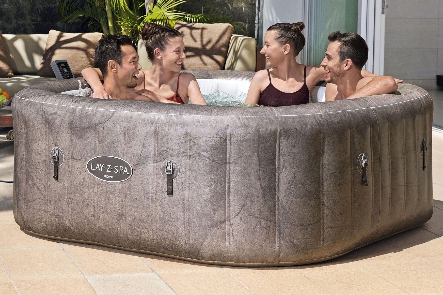 Lay-Z-Spa Rome EnergySense® UltraFit™ Smart AirJet™ - official product image 8