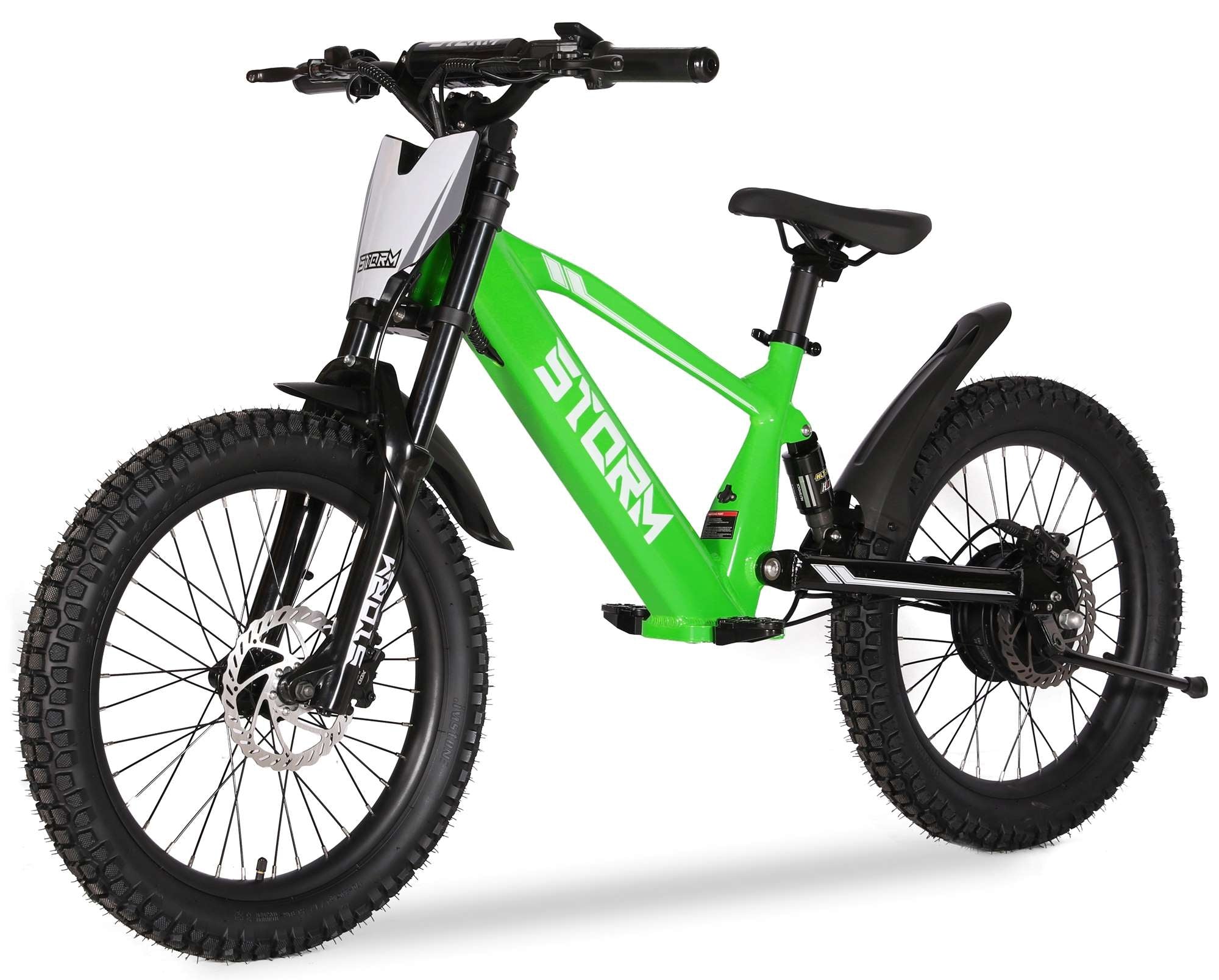Storm 20" Electric Motorbike - Green