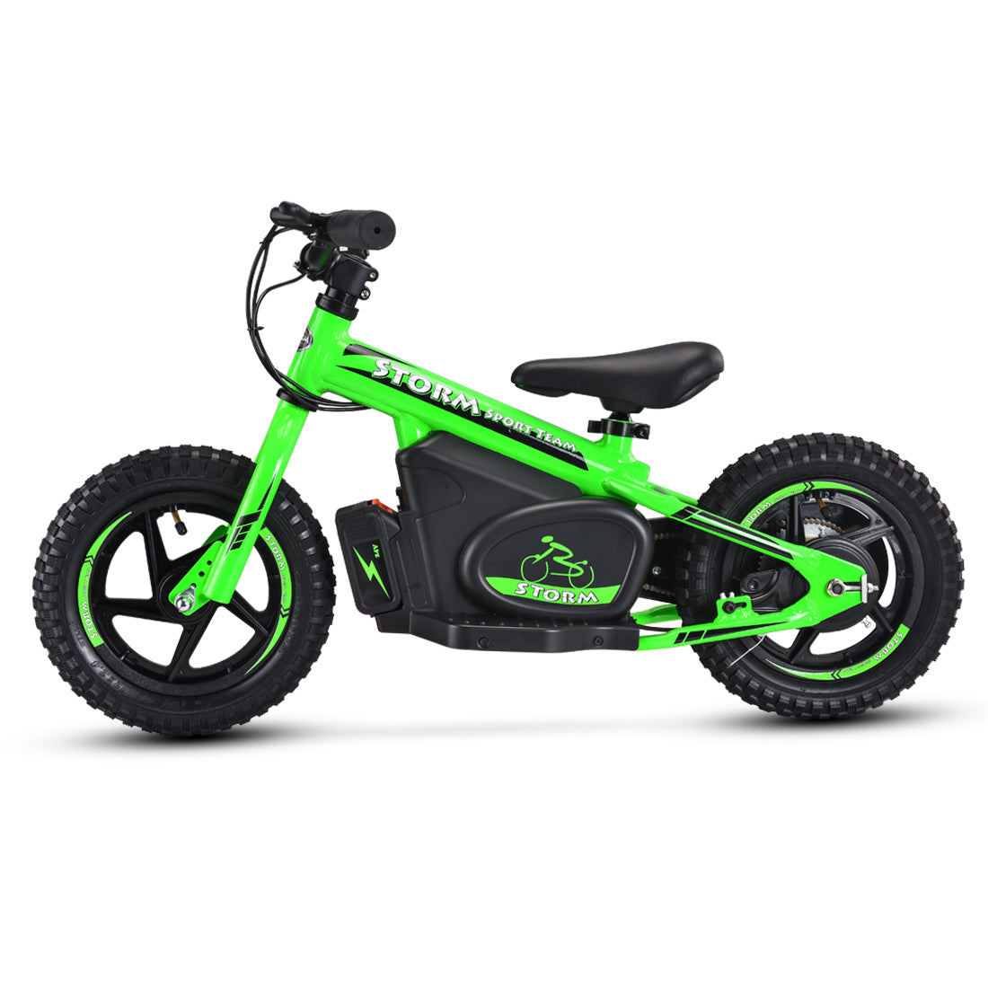 Storm 12" Electric Balance Bike - Green