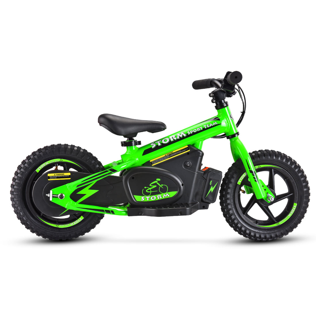 Storm 12" Electric Balance Bike - Green