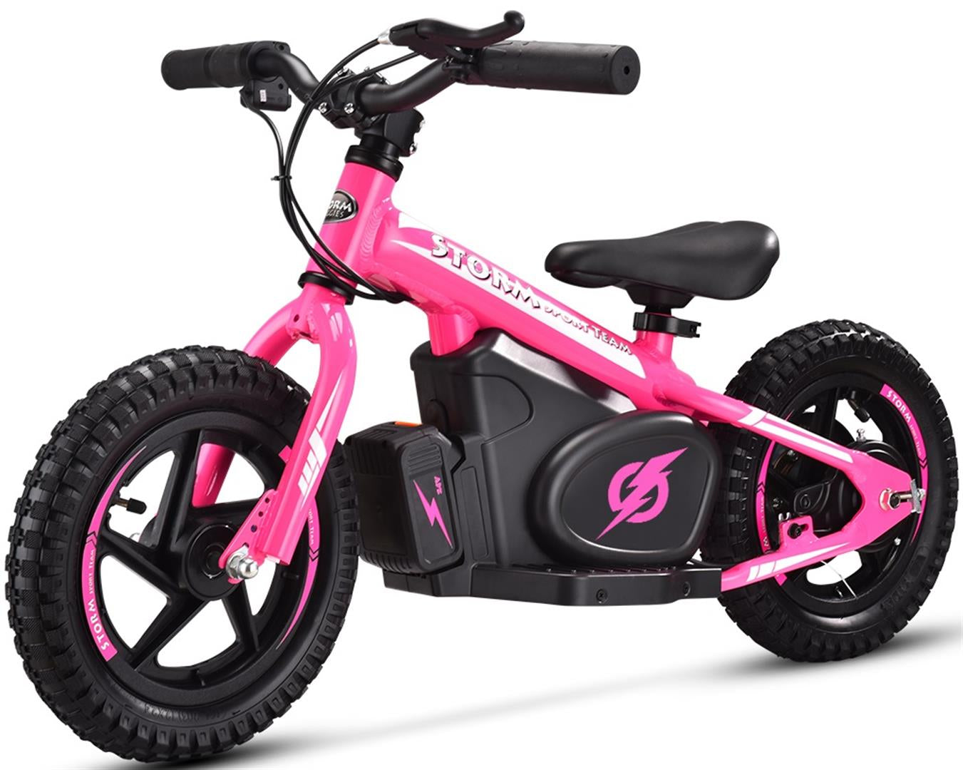 Storm 12" Electric Balance Bike - Pink