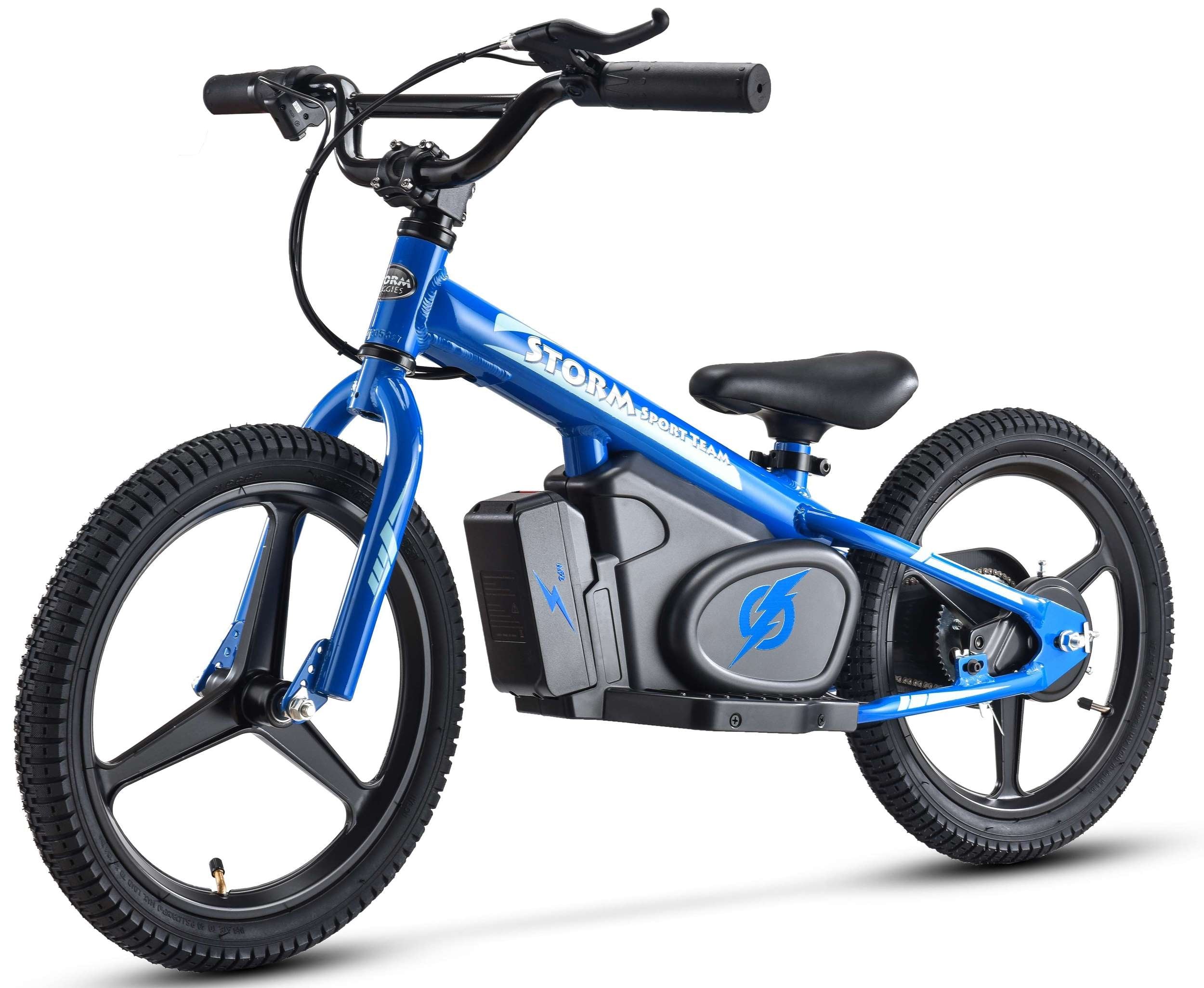Storm 16" Electric Balance Bike - Blue