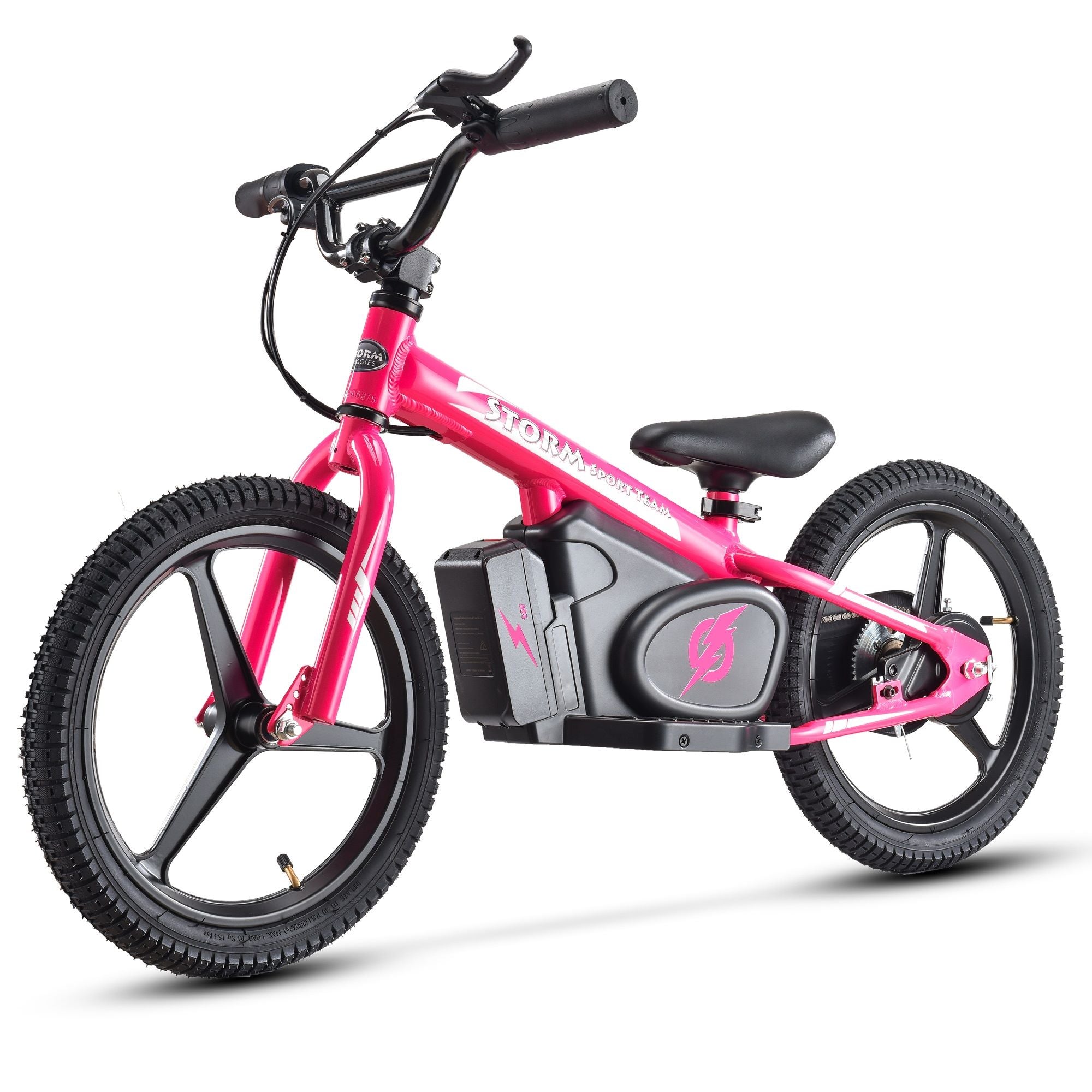 Storm 16" Electric Balance Bike - Pink
