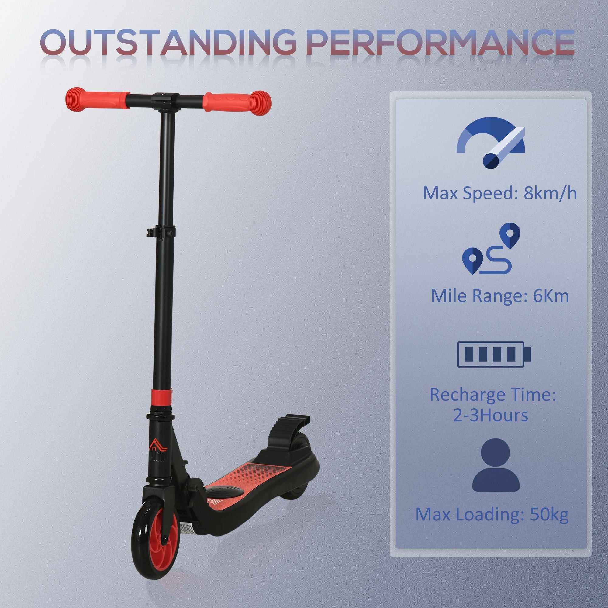 HOMCOM Kids Electric Scooter 8km/h