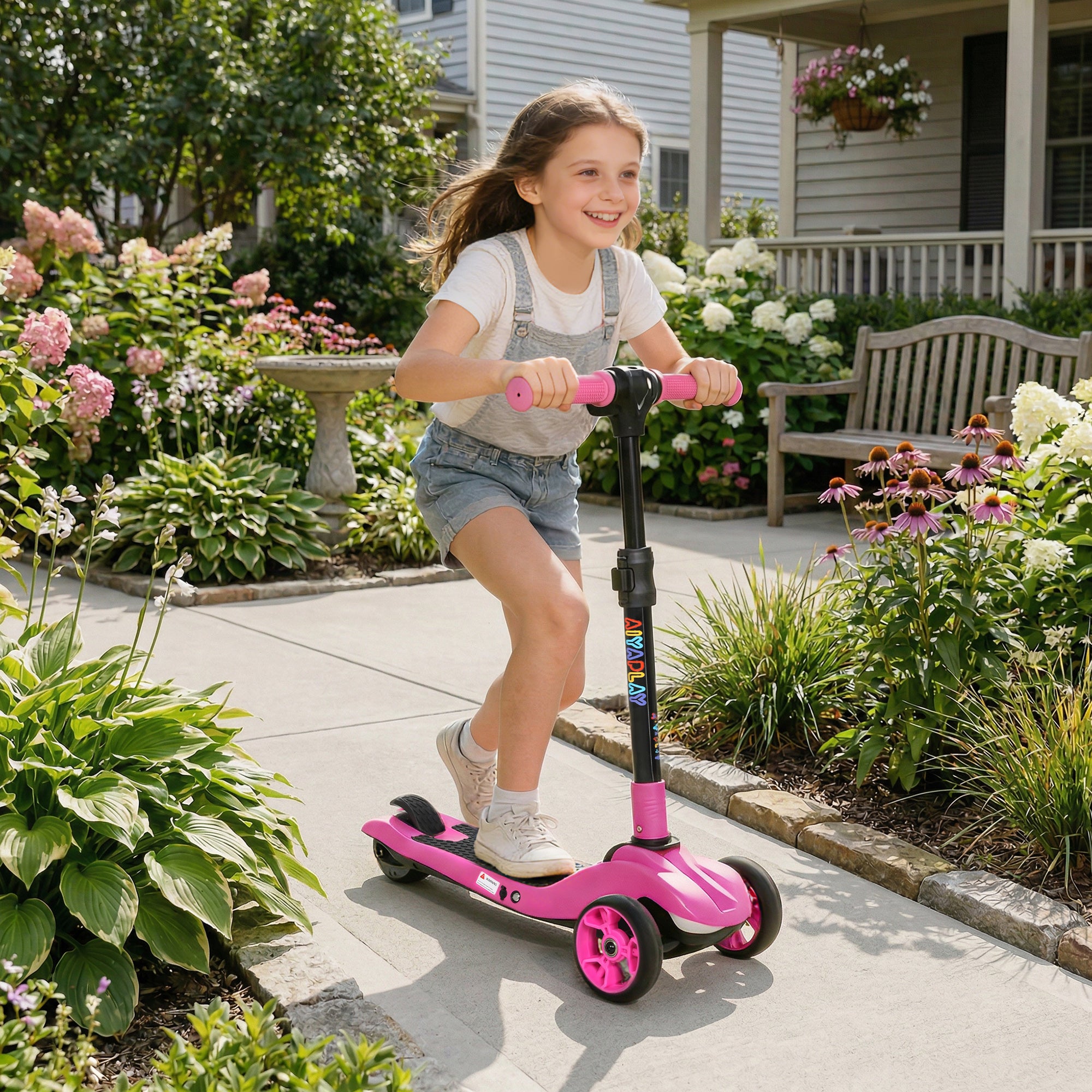 AIYAPLAY 3-Wheel Kids Electric Scooter