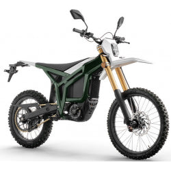 Talaria Komodo L3E Road Legal Electric Bike – Chrome Green road-legal full side product view