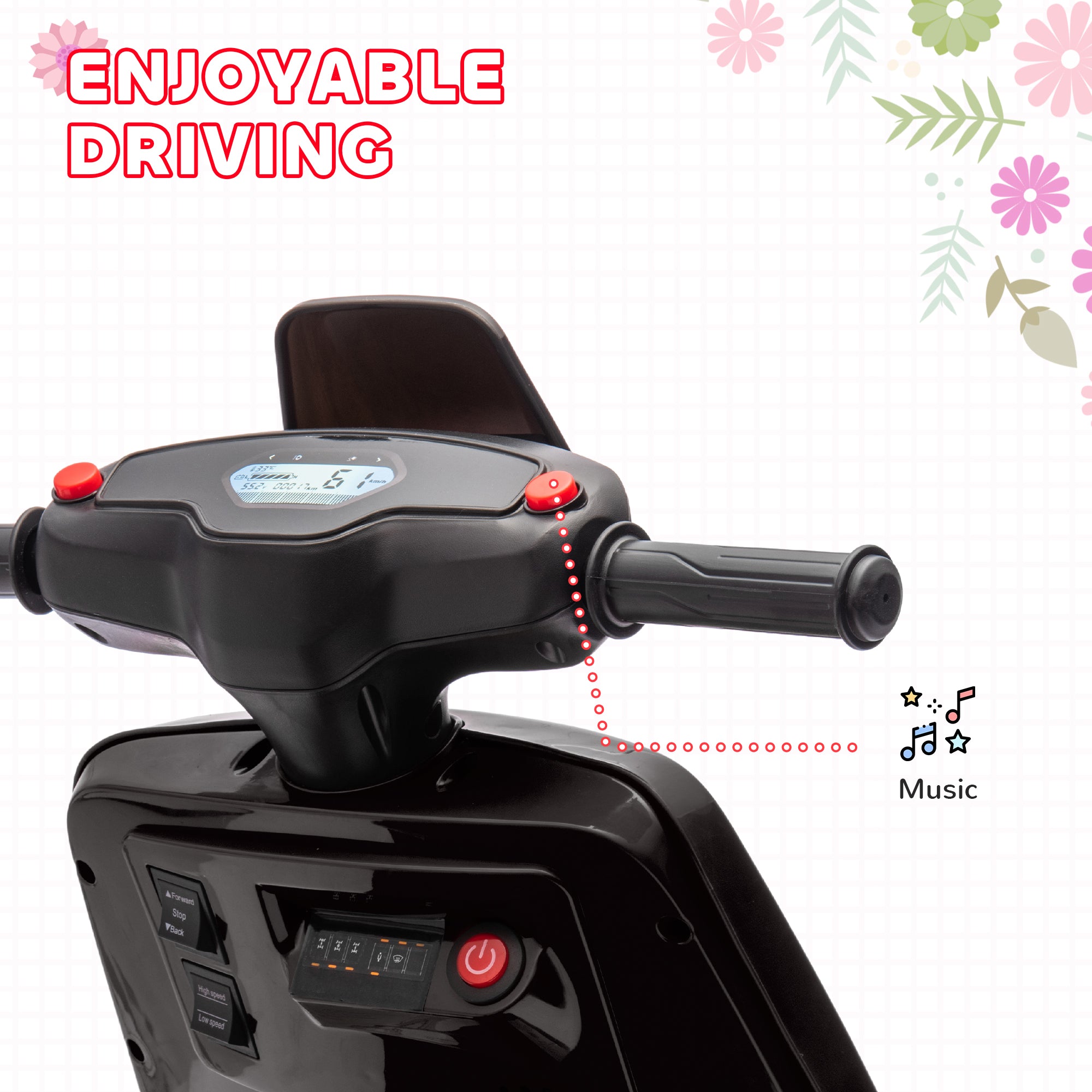 AIYAPLAY 6V Toddler Electric Motorbike