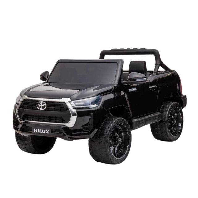 Licensed Toyota Hilux 12V Two-Seater Ride-On Pickup - Black