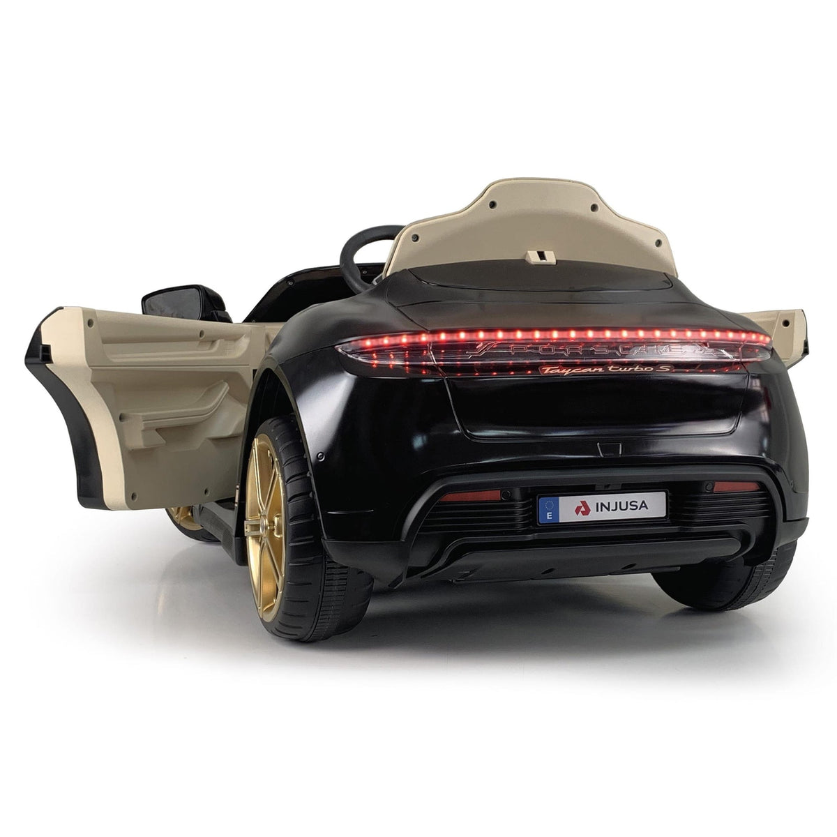 Injusa Porsche Taycan Turbo S 12V - Black – Rear Door