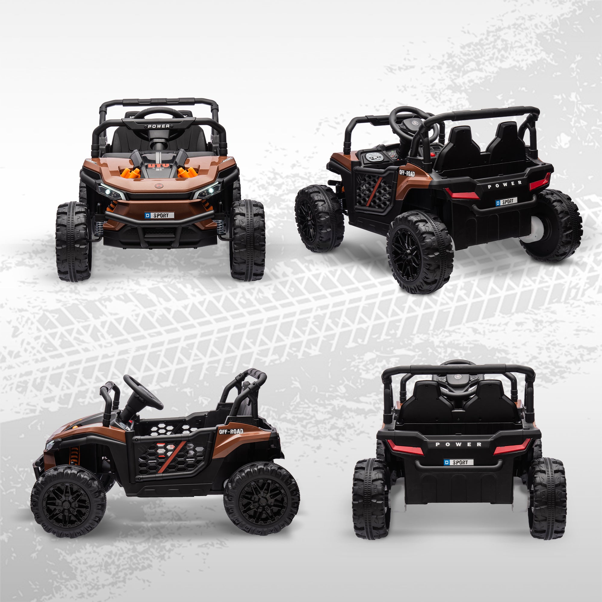 AIYAPLAY 12V Kids Ride-On Truck - Black