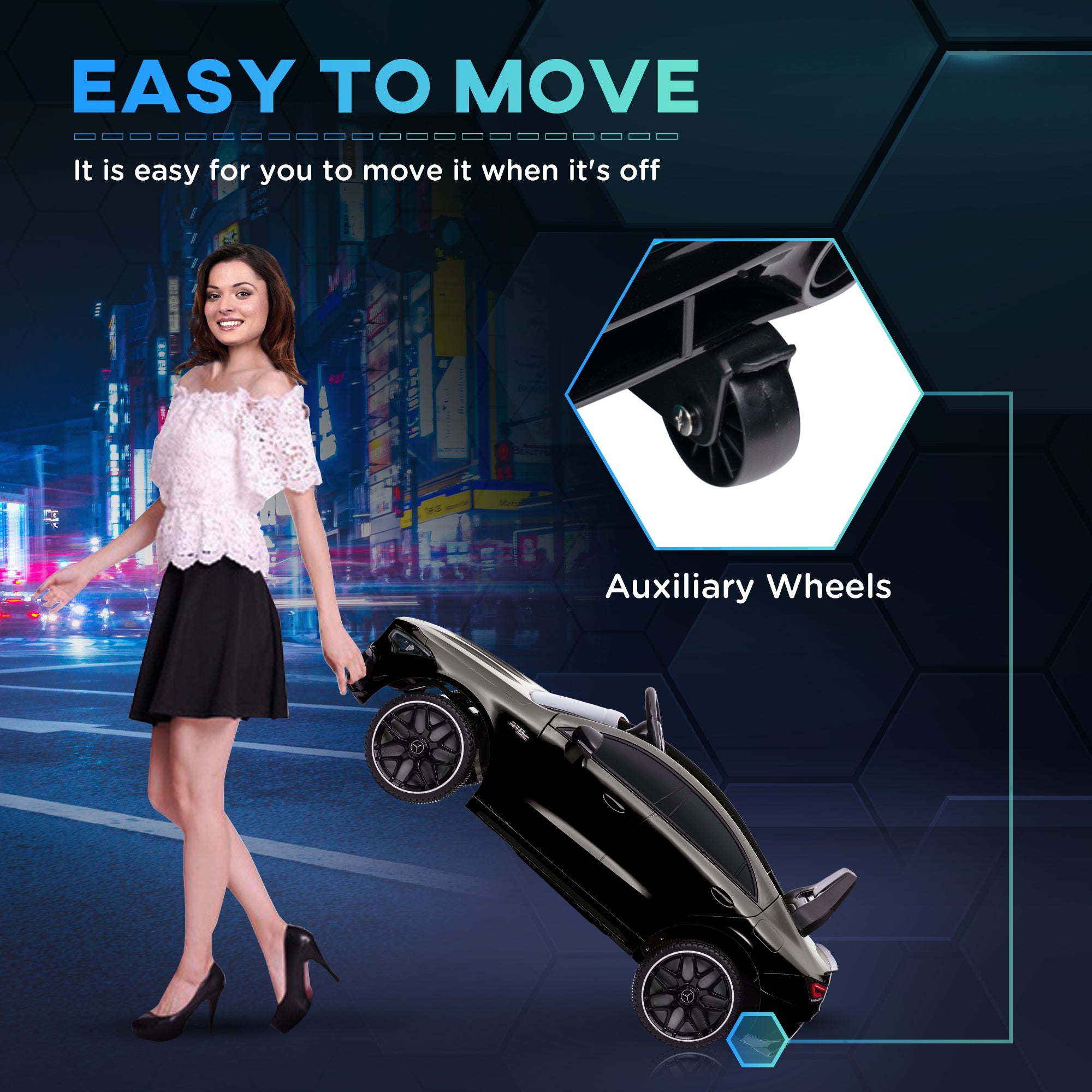 AIYAPLAY Mercedes-AMG CLA 45 12V Kids Ride-On Car