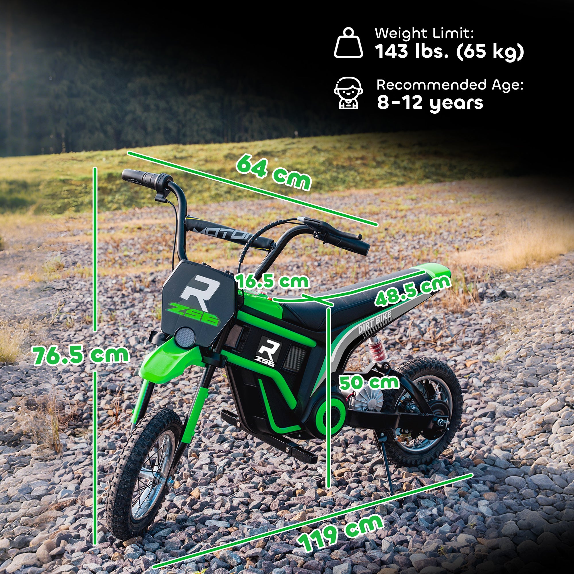 HOMCOM 24V Kids Electric Motorbike 9