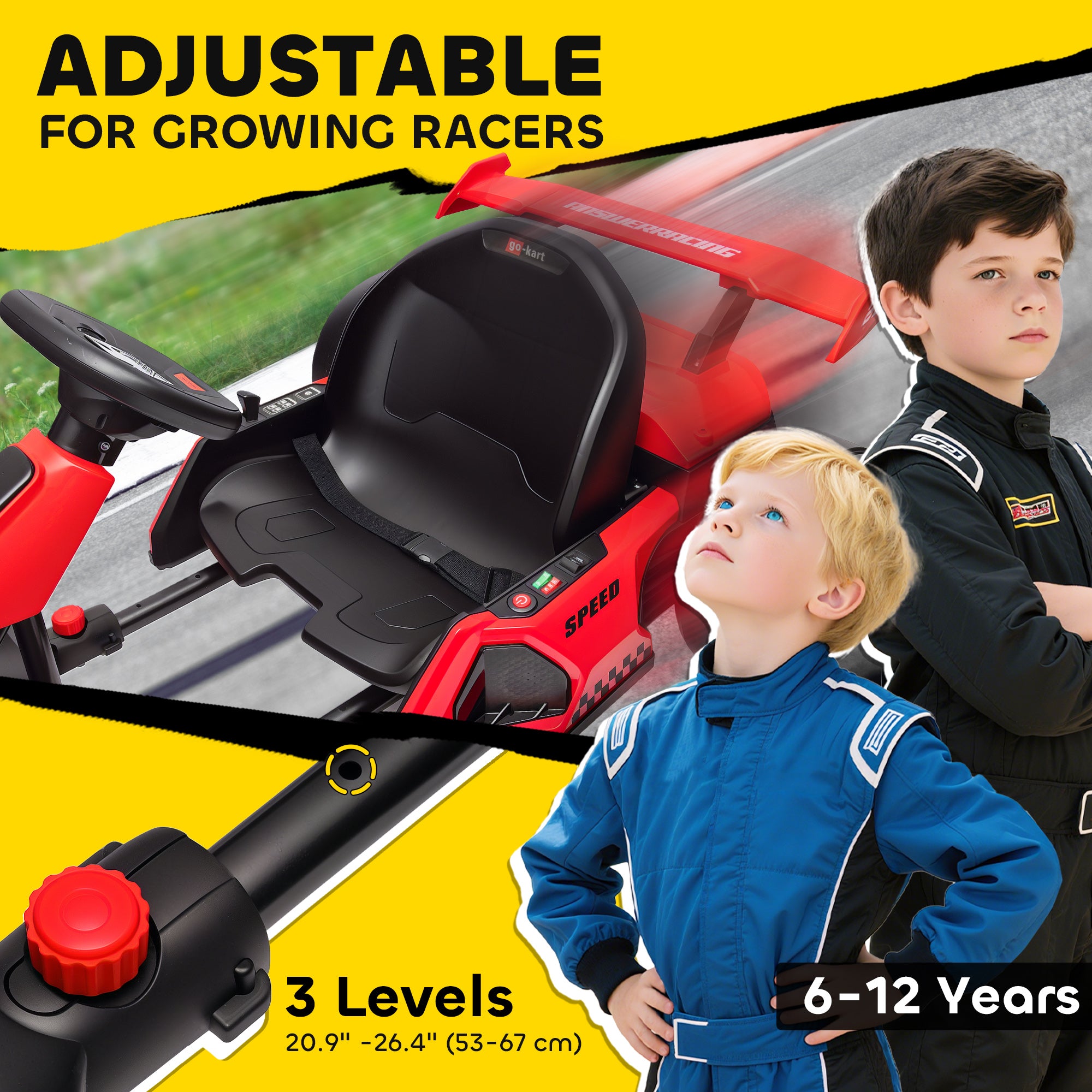 HOMCOM 24V Electric Go Kart for Kid 23