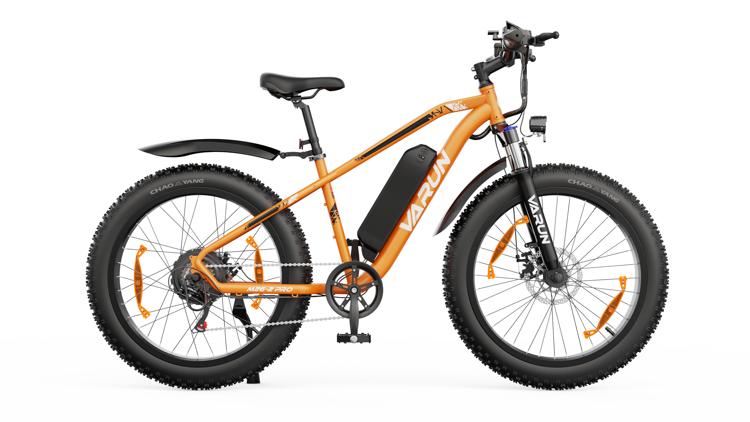 VARUN M26-2 PRO electric bike in orange