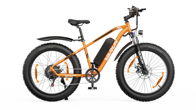 VARUN M26-2 PRO electric bike in orange