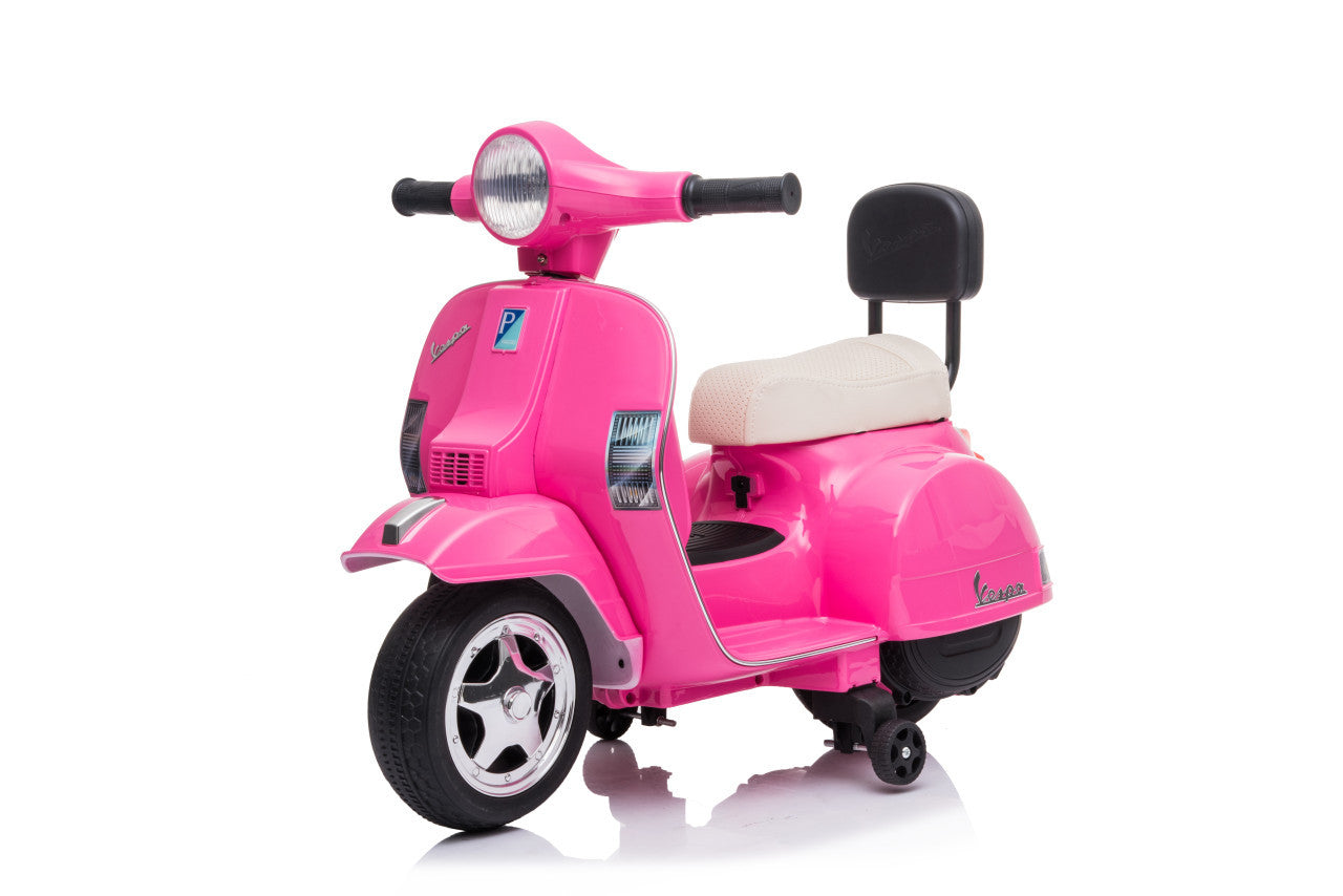 Licensed Vespa 6V Kids Electric Ride-On Scooter - Pink
