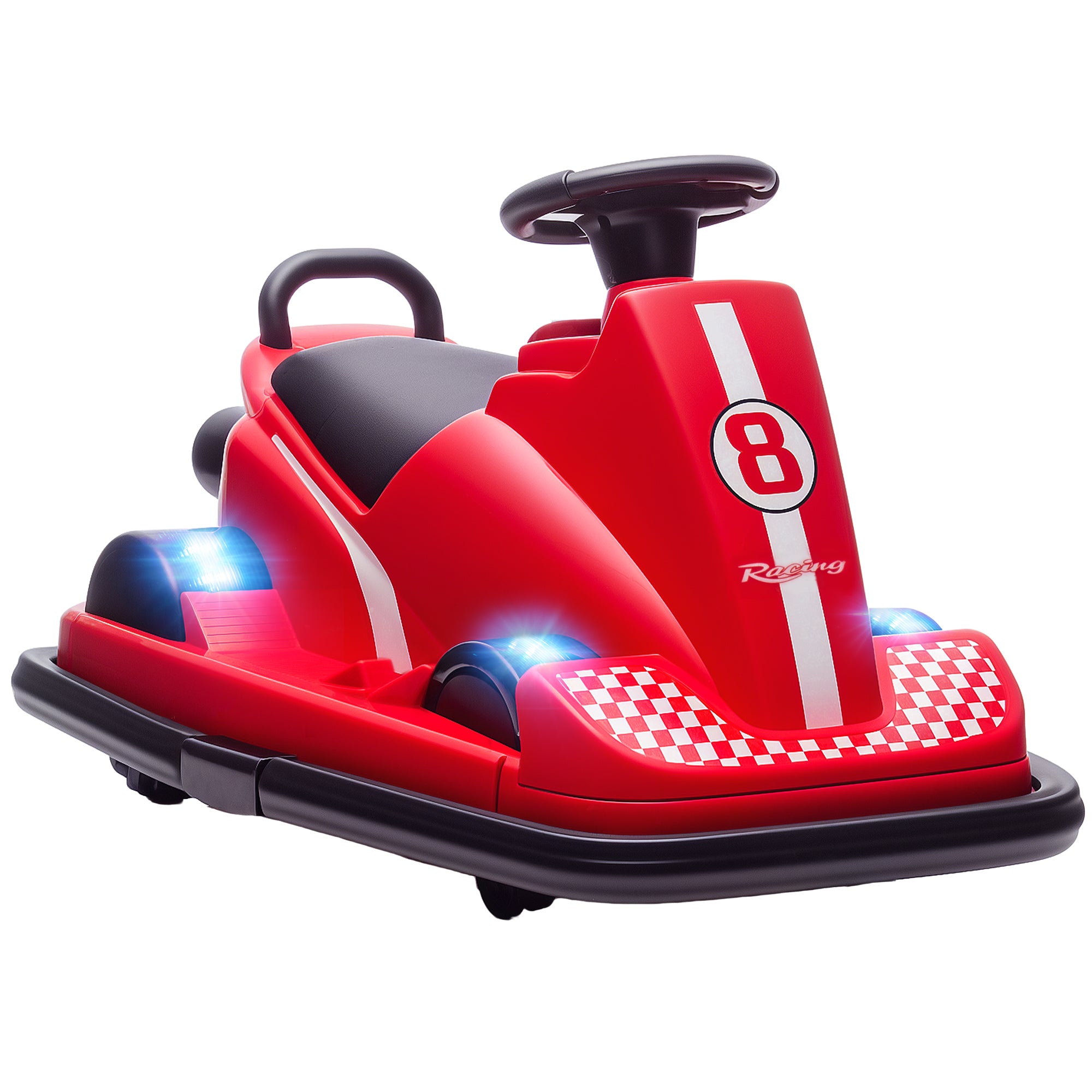 AIYAPLAY Kids 360° Bumper Car - Red