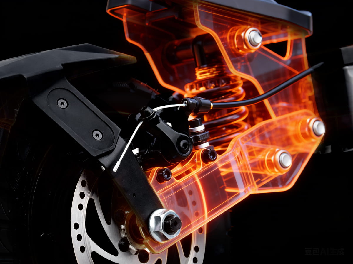VIPCOO VS2 Pro suspension detail
