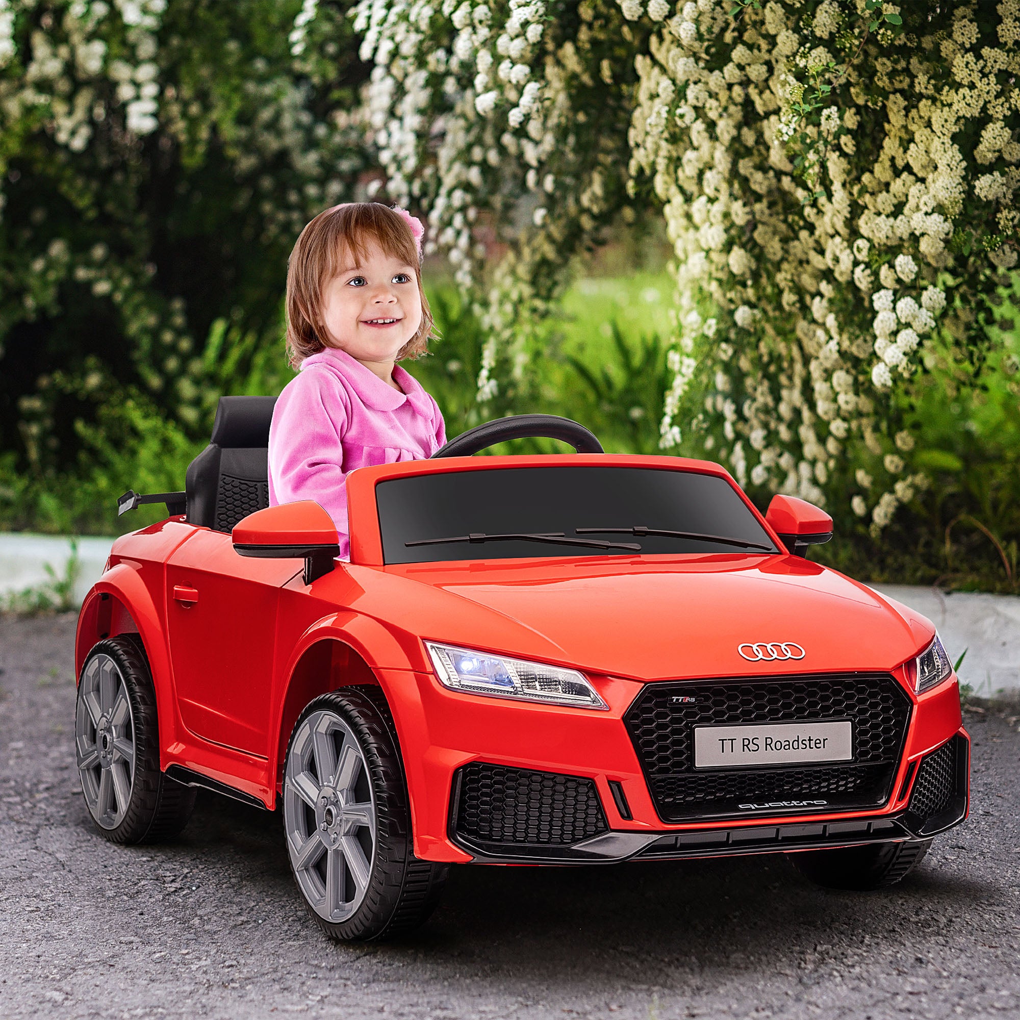 HOMCOM Audi TT / TT RS 12V Kids Ride-On Car - Red