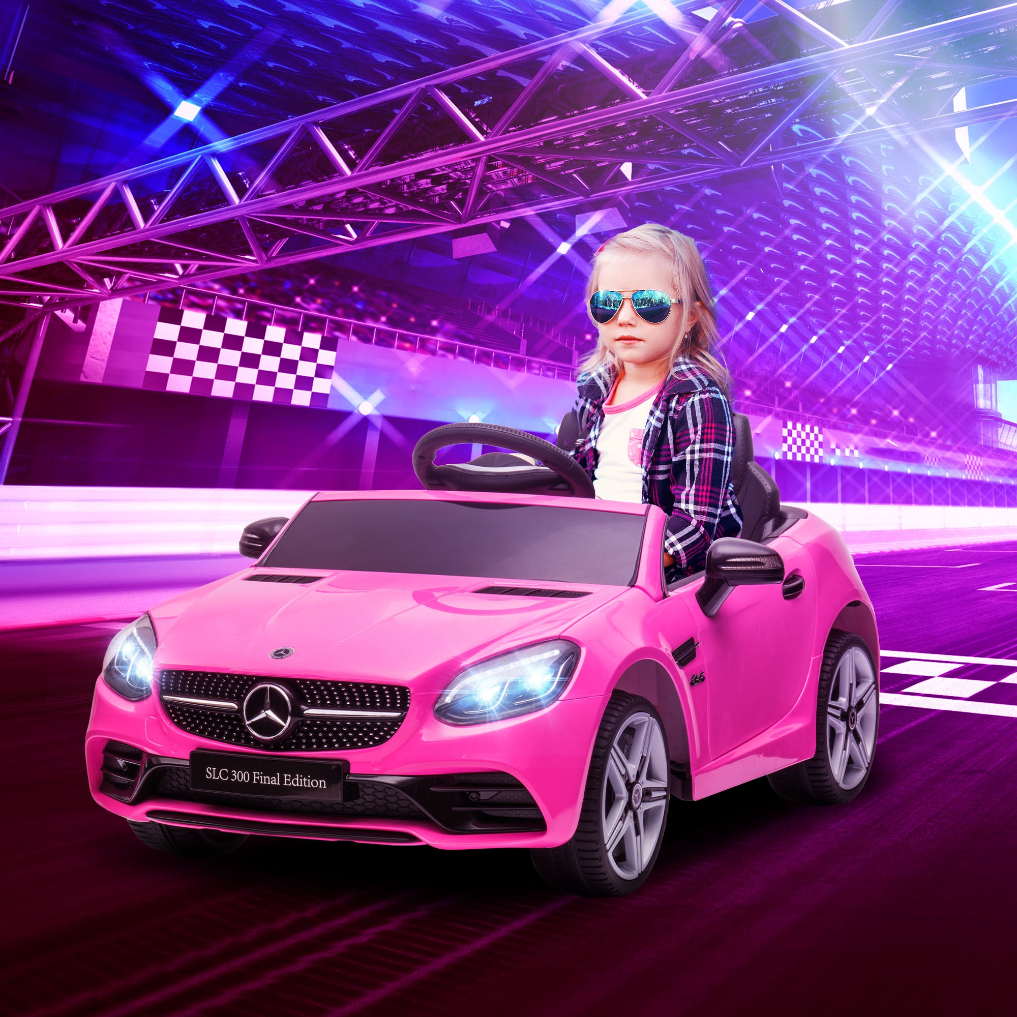 HOMCOM Mercedes-Benz SLC 300 12V Kids Ride-On Car