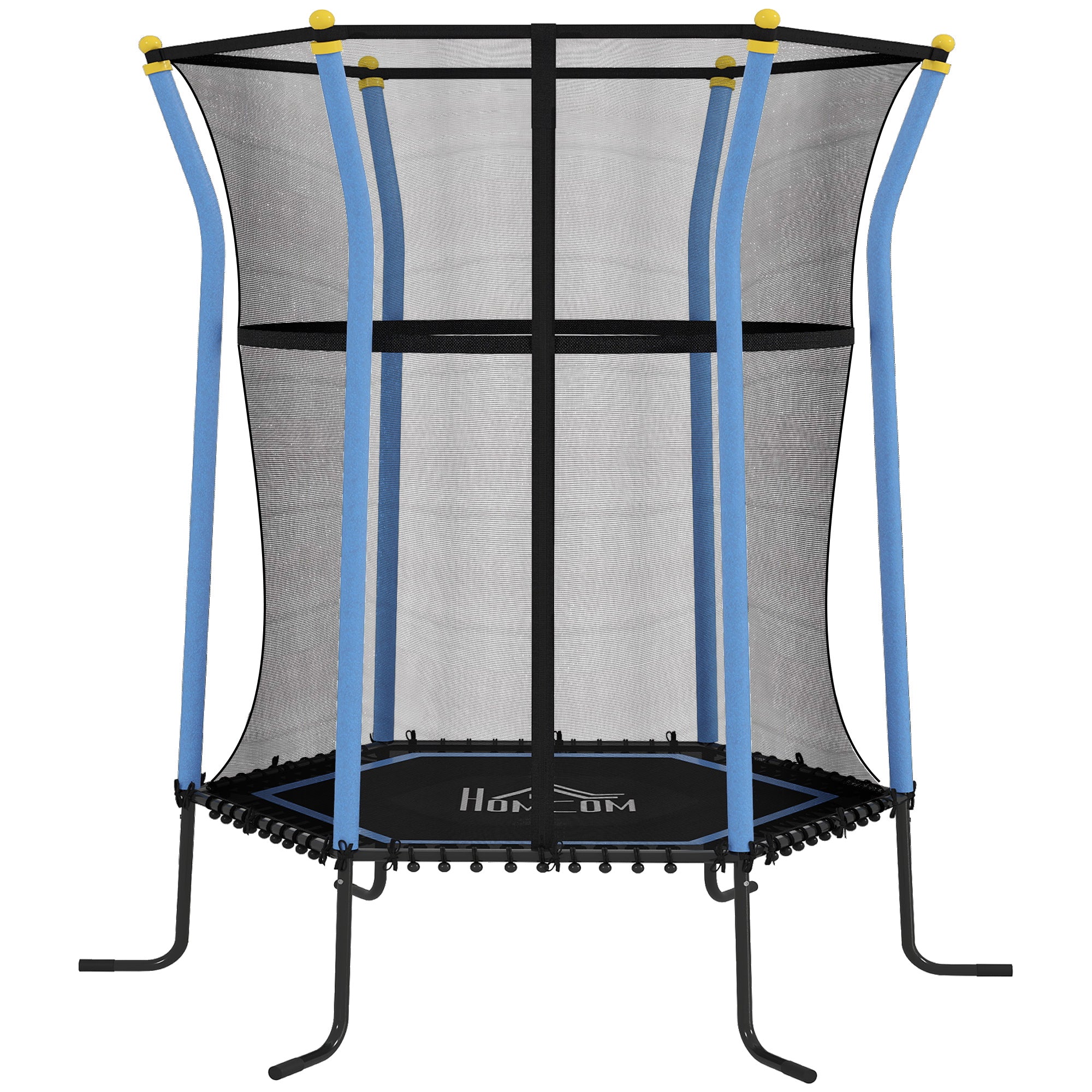 HOMCOM Kids Trampoline Mini Bouncer with Enclosure Safety Net For Ages 3-10 Years 4