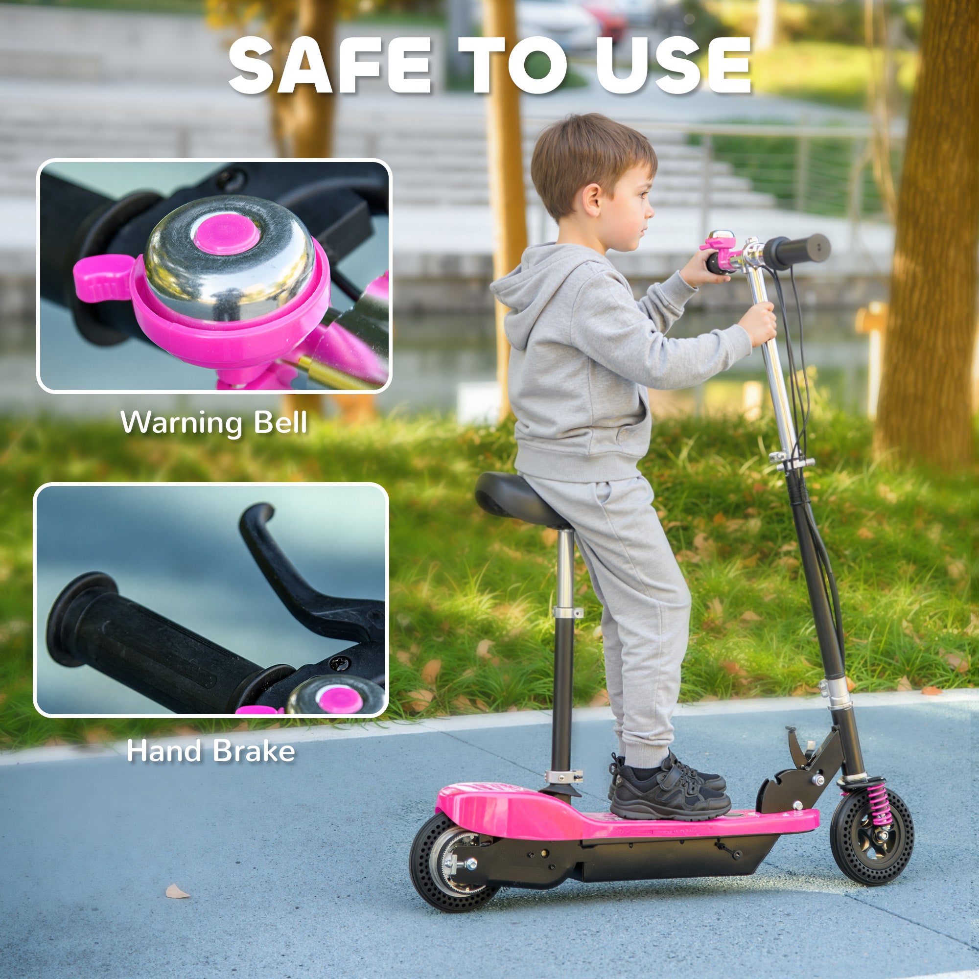 HOMCOM Kids Electric Scooter 15km/h