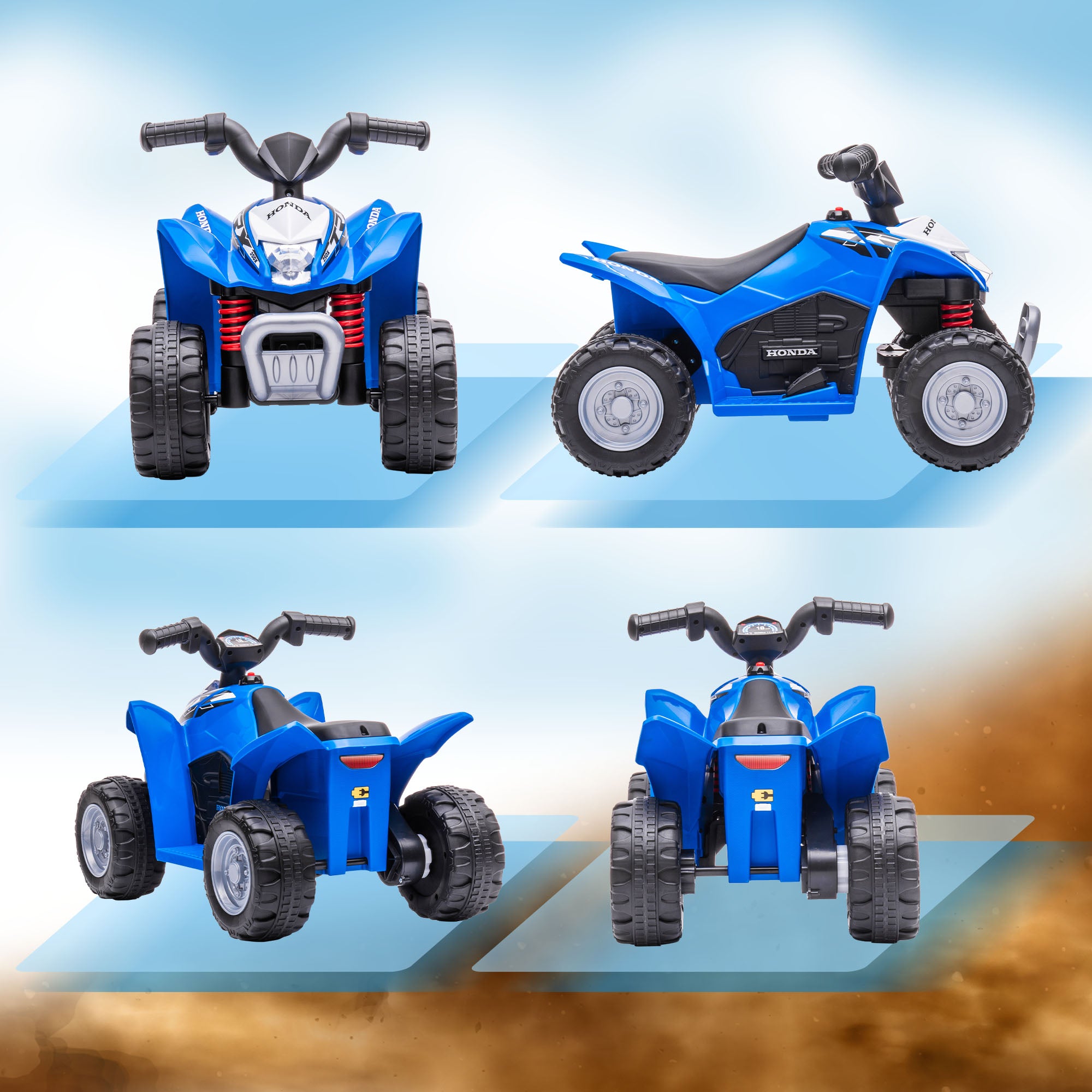 AIYAPLAY Honda 6V Kids Electric Quad Bike