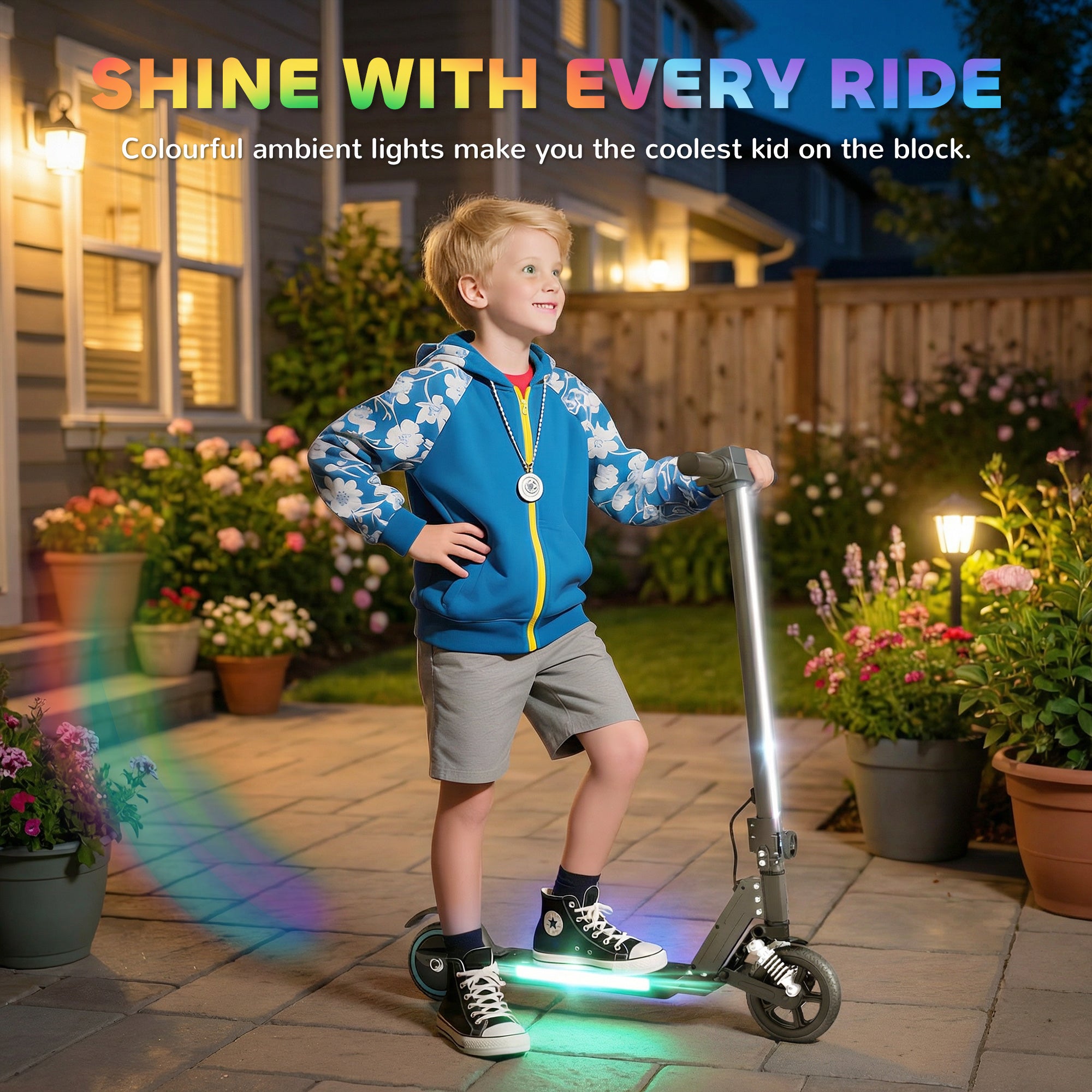 SPORTNOW Kids Electric Scooter with Suspension