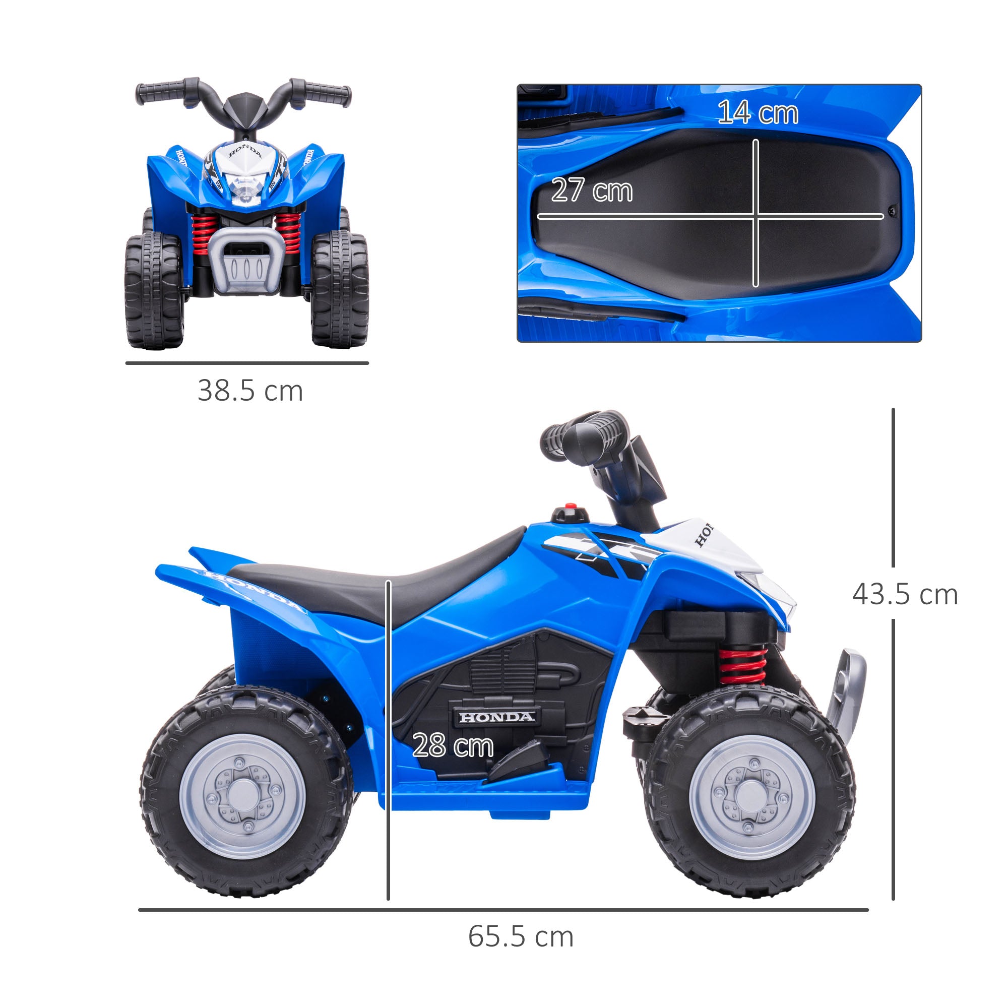 AIYAPLAY Honda 6V Kids Electric Quad Bike