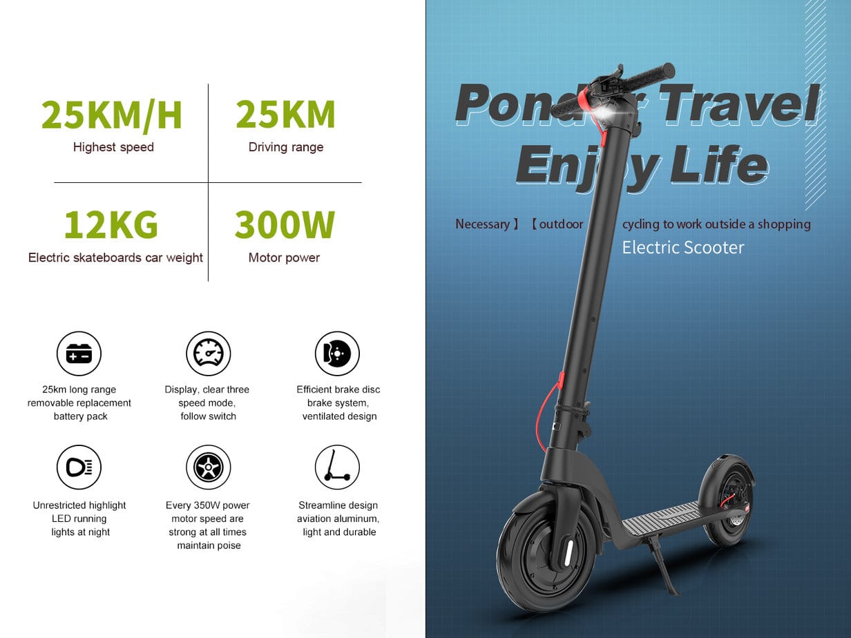 Neo Outlaw X9 Electric Scooter 70km Range 550w 48V 10" Tyre 25