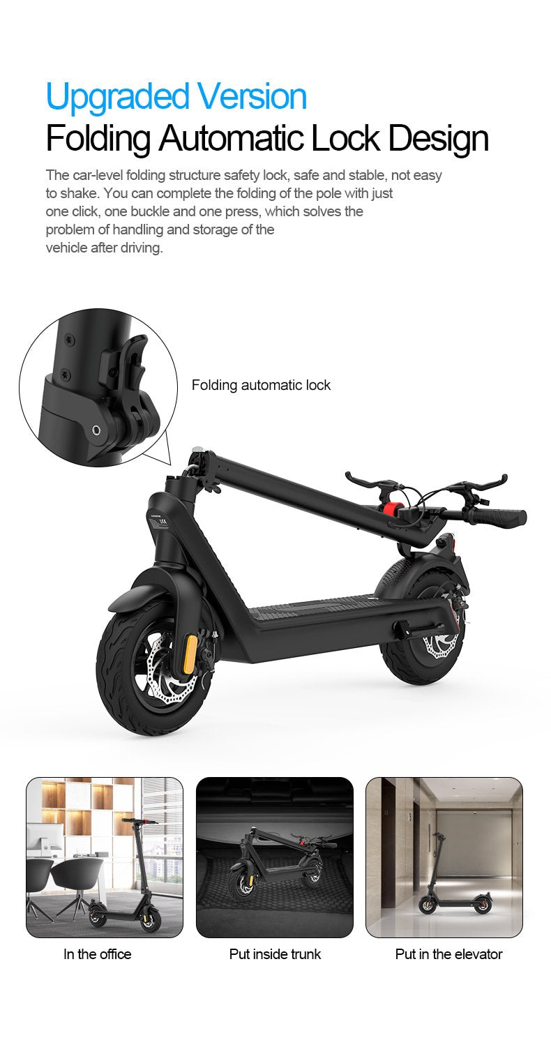 Neo Outlaw X9 Electric Scooter 70km Range 550w 48V 10" Tyre 10