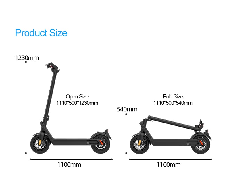 Neo Outlaw X9 Electric Scooter 70km Range 550w 48V 10" Tyre 23