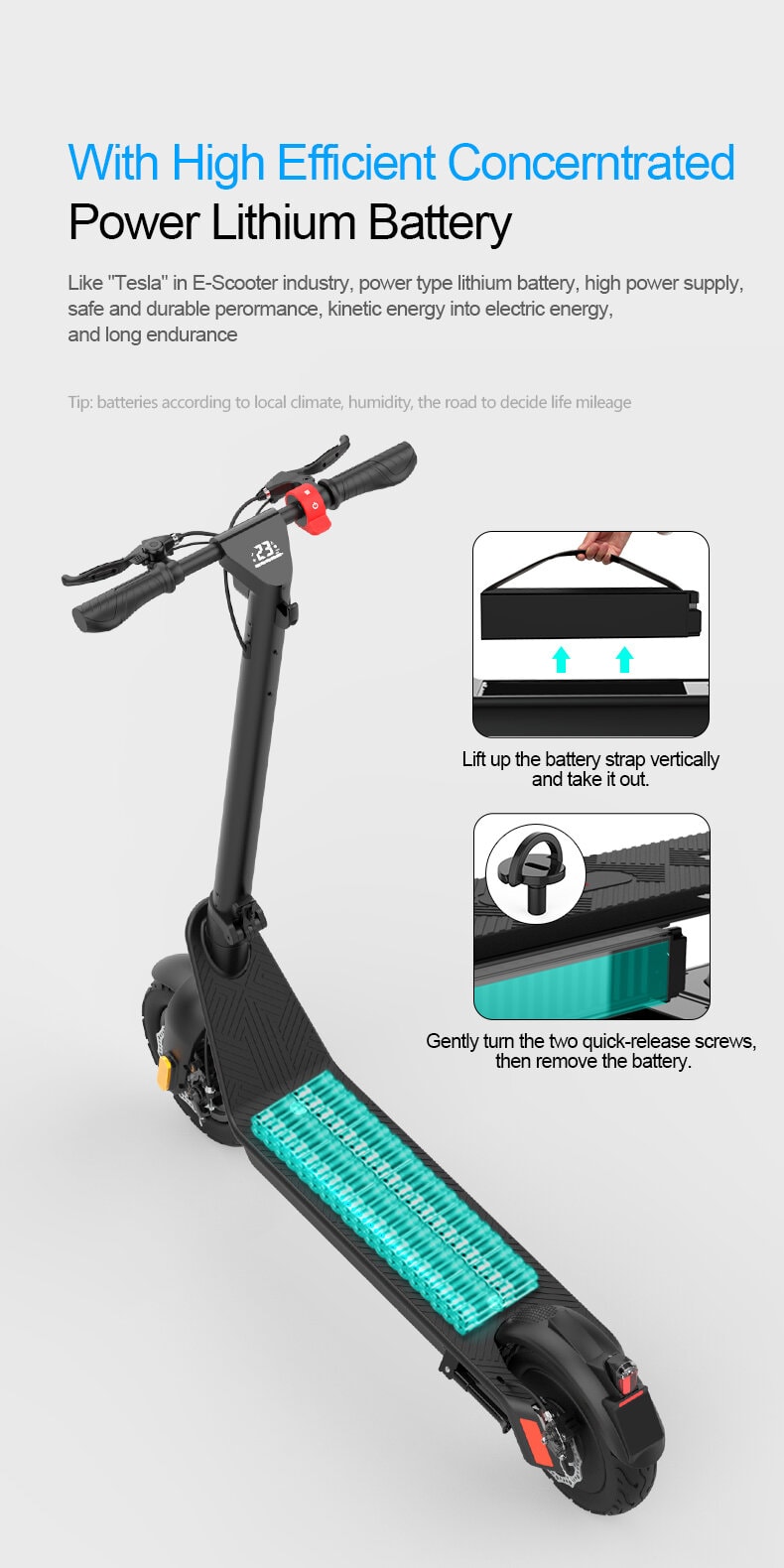 Neo Outlaw X9 Electric Scooter 70km Range 550w 48V 10" Tyre 5