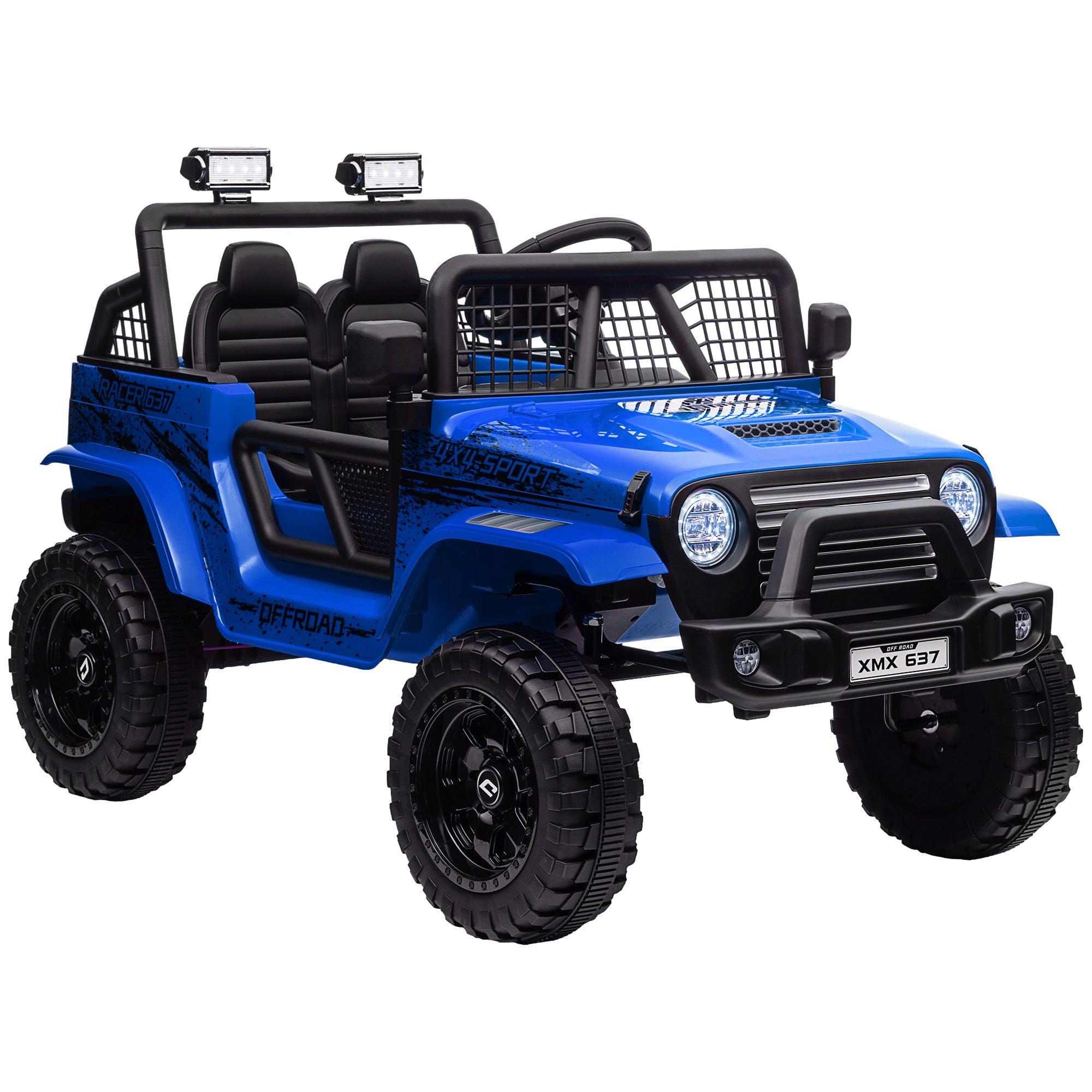 AIYAPLAY 12V Kids Ride-On Truck - Blue