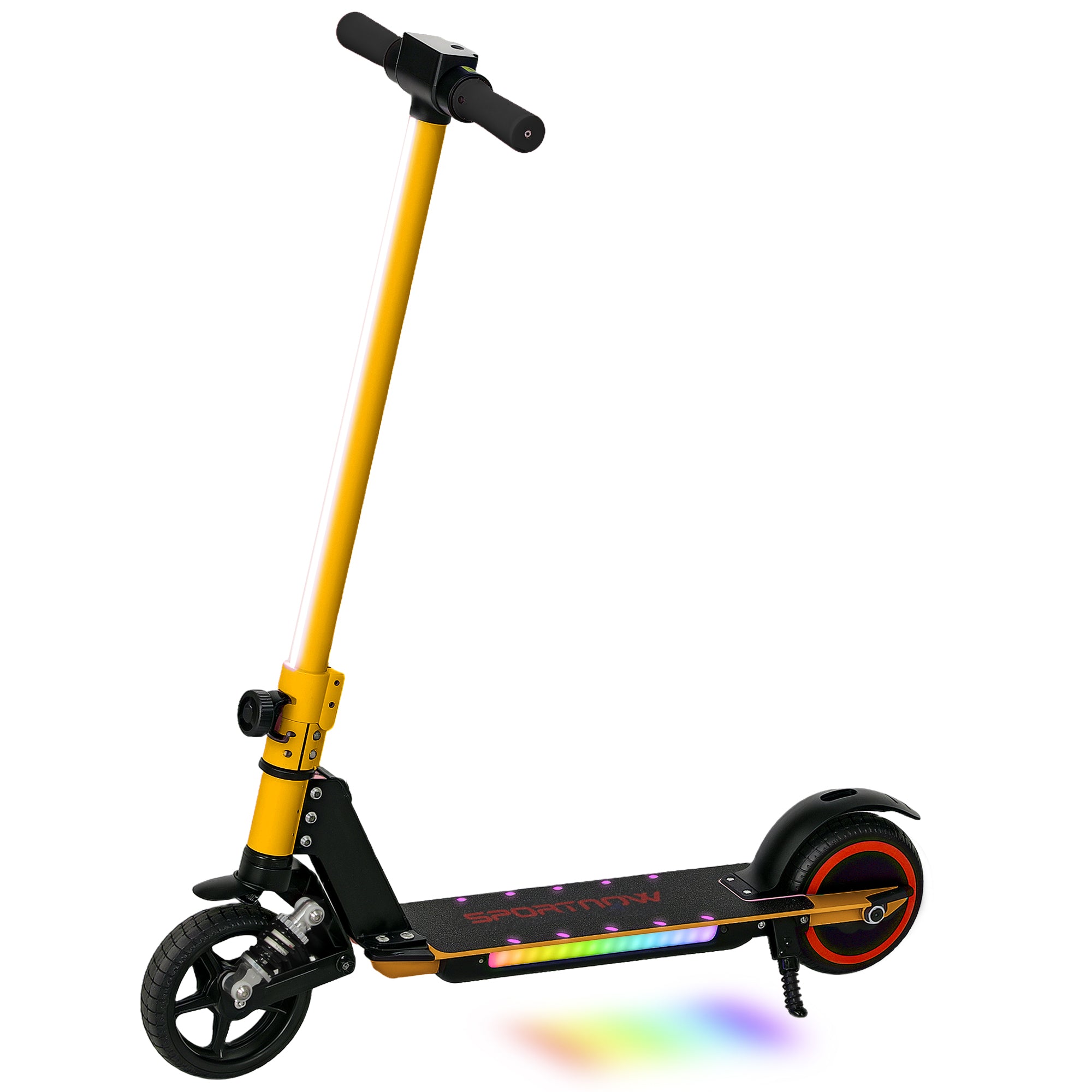 SPORTNOW Kids Electric Scooter with Suspension - Gold