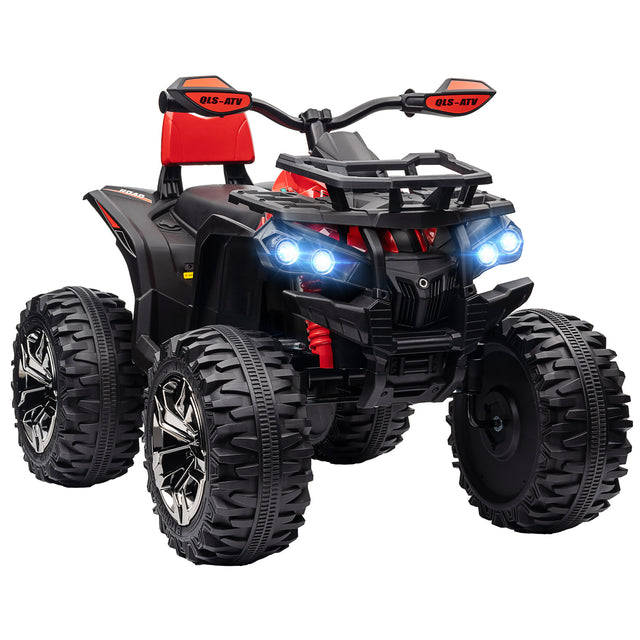 HOMCOM 12V Kids Electric Quad Bike - Red
