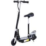 HOMCOM Kids Electric Scooter with Seat - Black