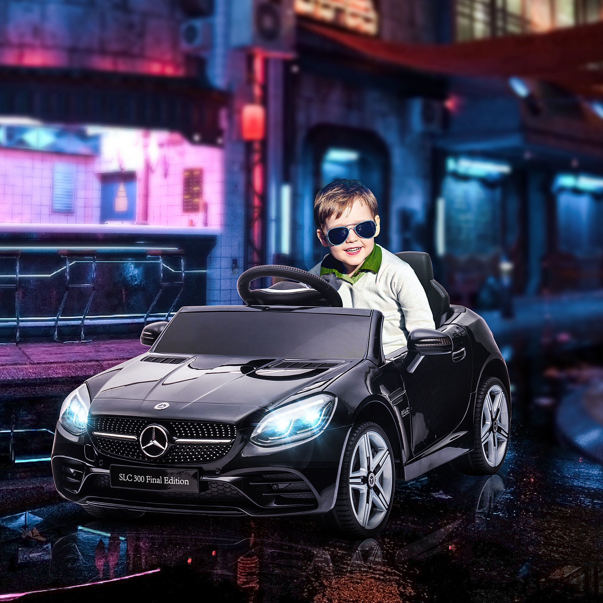 HOMCOM Mercedes-Benz SLC 300 12V Kids Ride-On Car