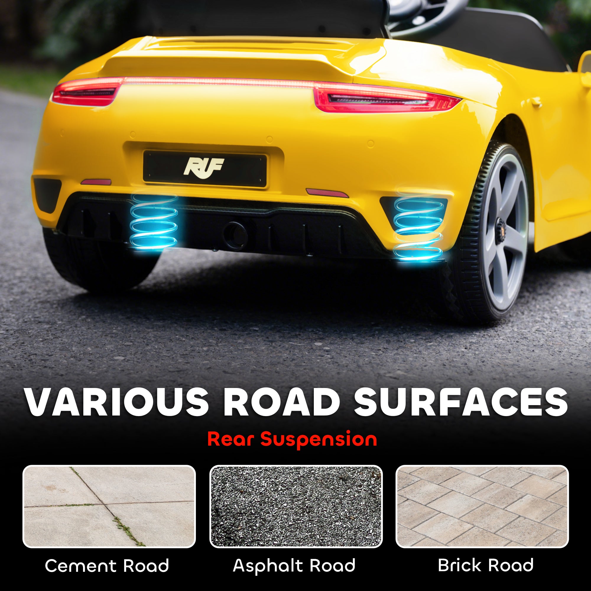 AIYAPLAY RUF GT 12V Kids Electric Ride-On Car
