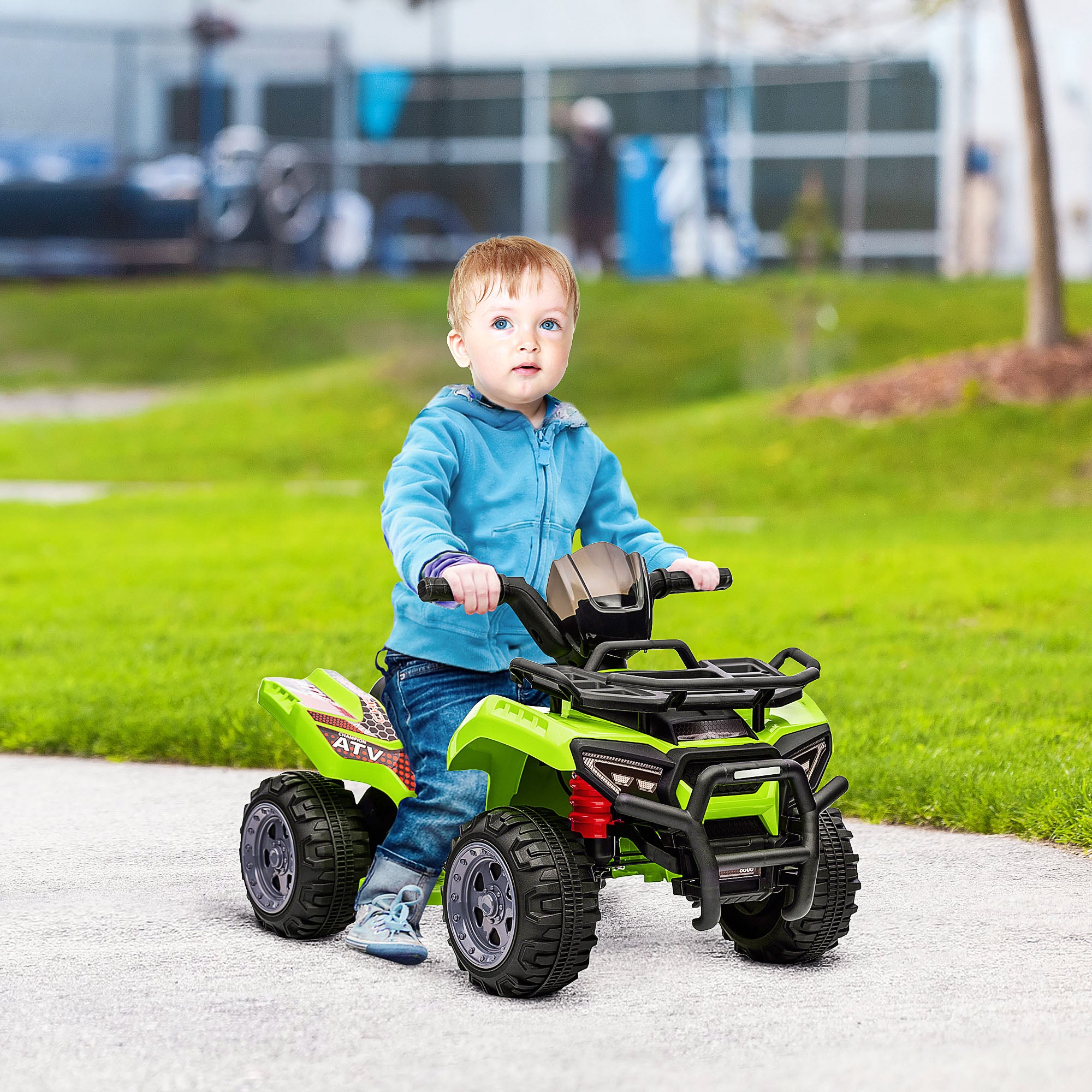 HOMCOM 6V Toddler Electric Quad Bike - Green