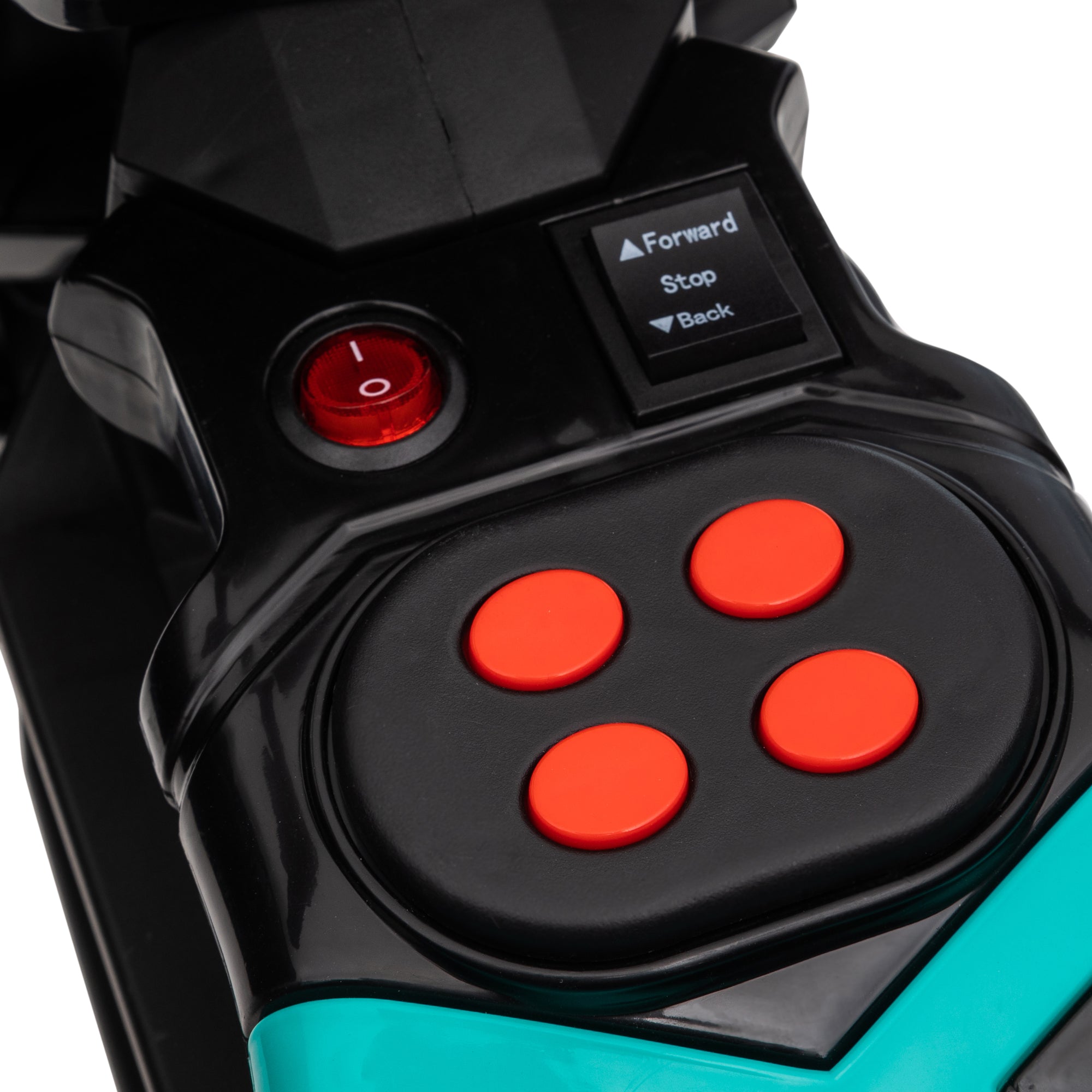 HOMCOM Kids Electric Motorbike with Training Wheels - Black